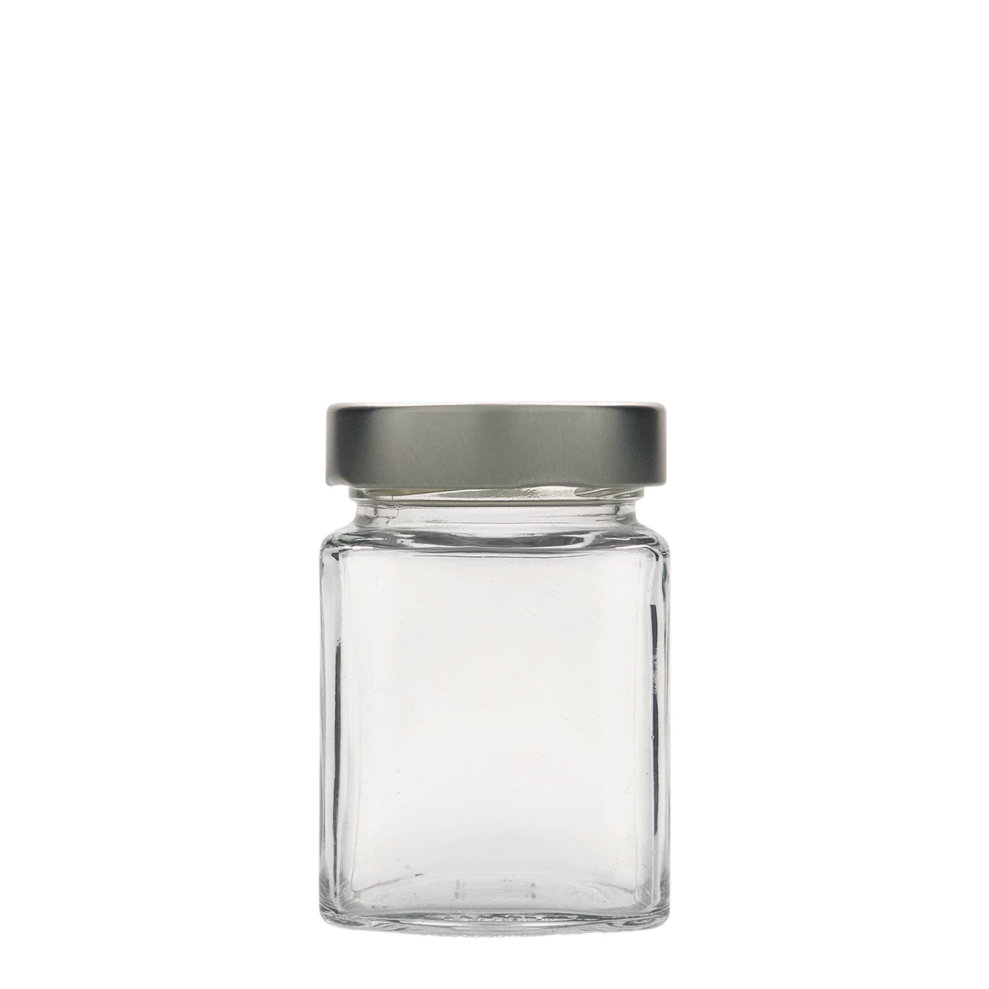 212 ml square jar 'Funny', closure: deep twist off (DTO 58)