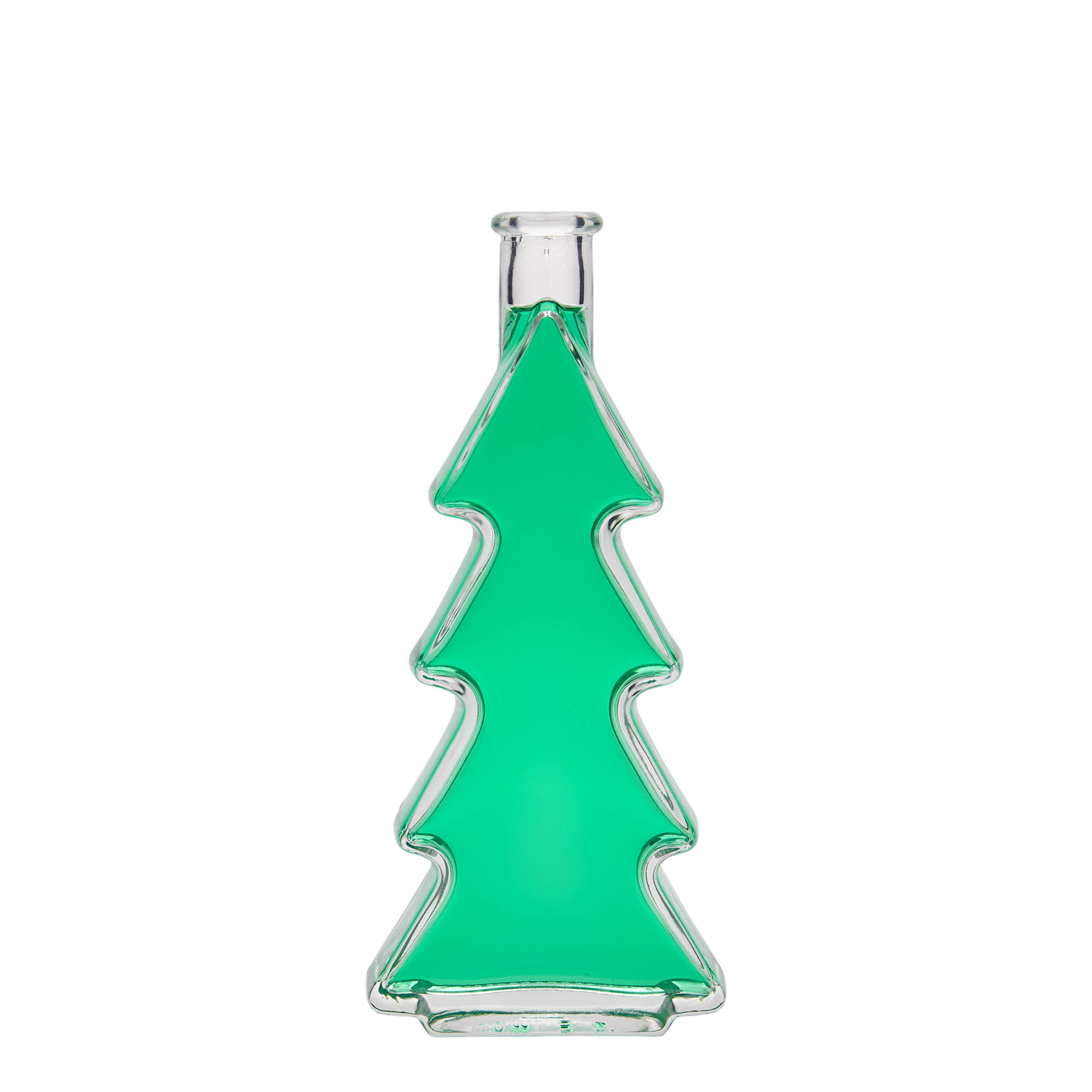 200 ml glass bottle 'Christmas Tree', closure: cork