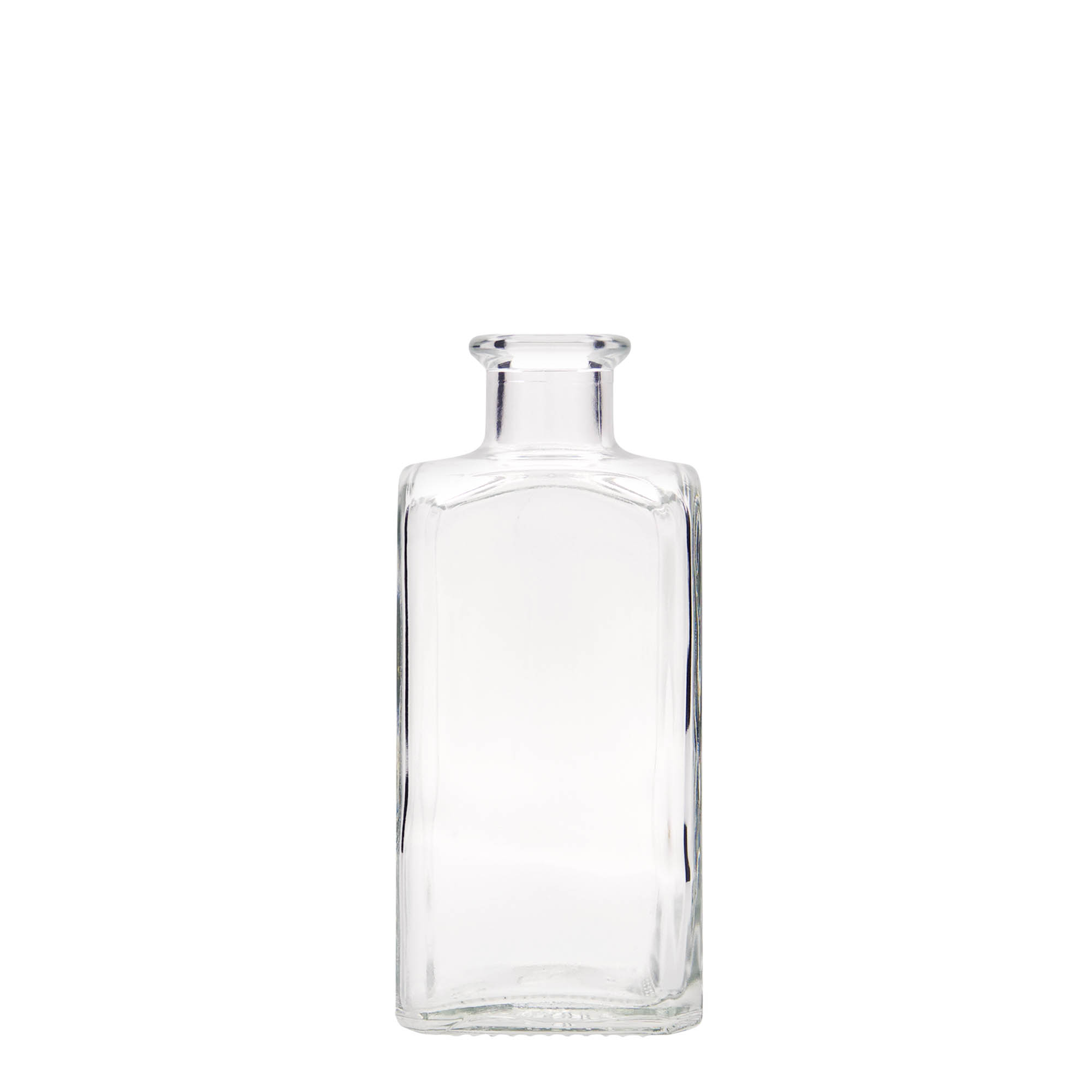 250 ml glass apothecary bottle Carré, square, closure: cork