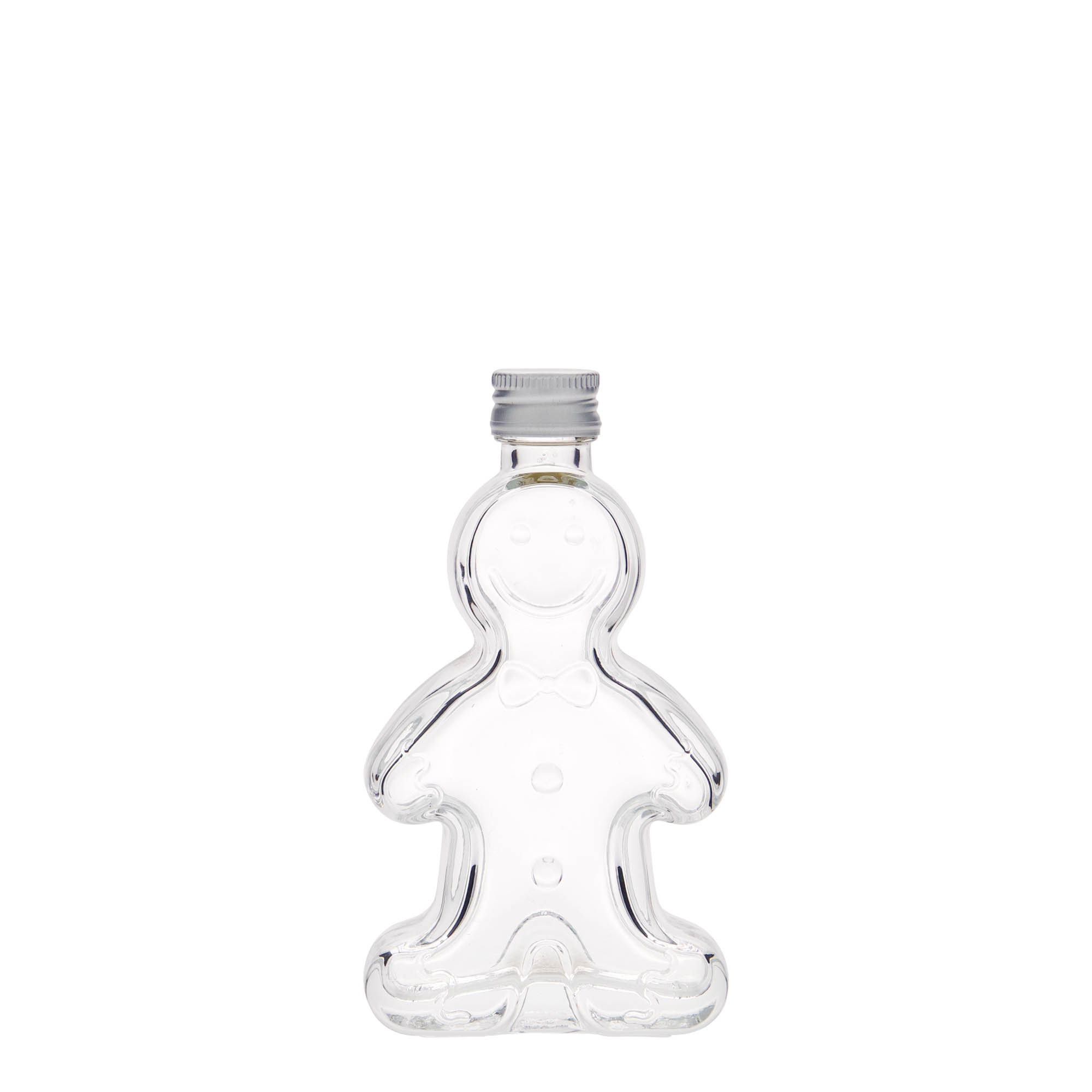 50 ml glass bottle 'Gingerbread man', closure: PP 18