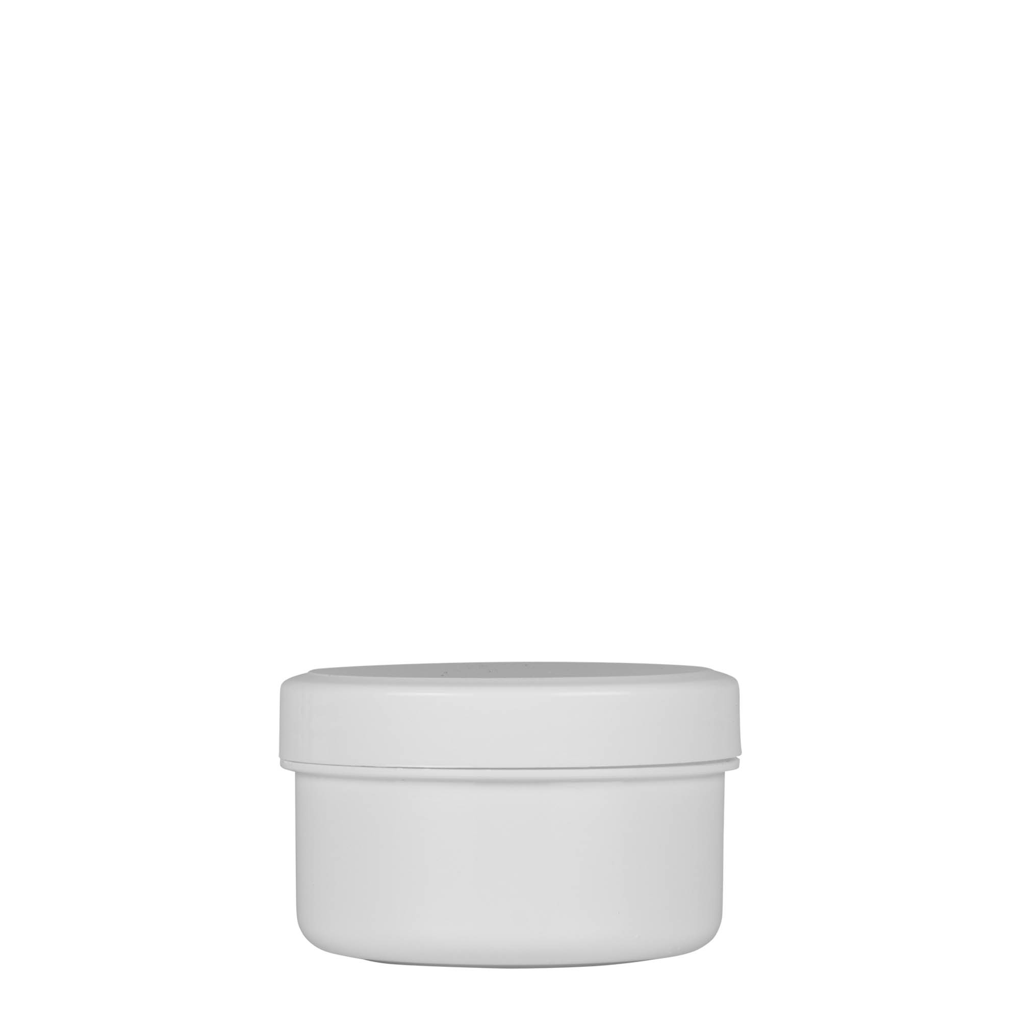 60 ml plastic jar 'White Line', PP, white, closure: screw cap