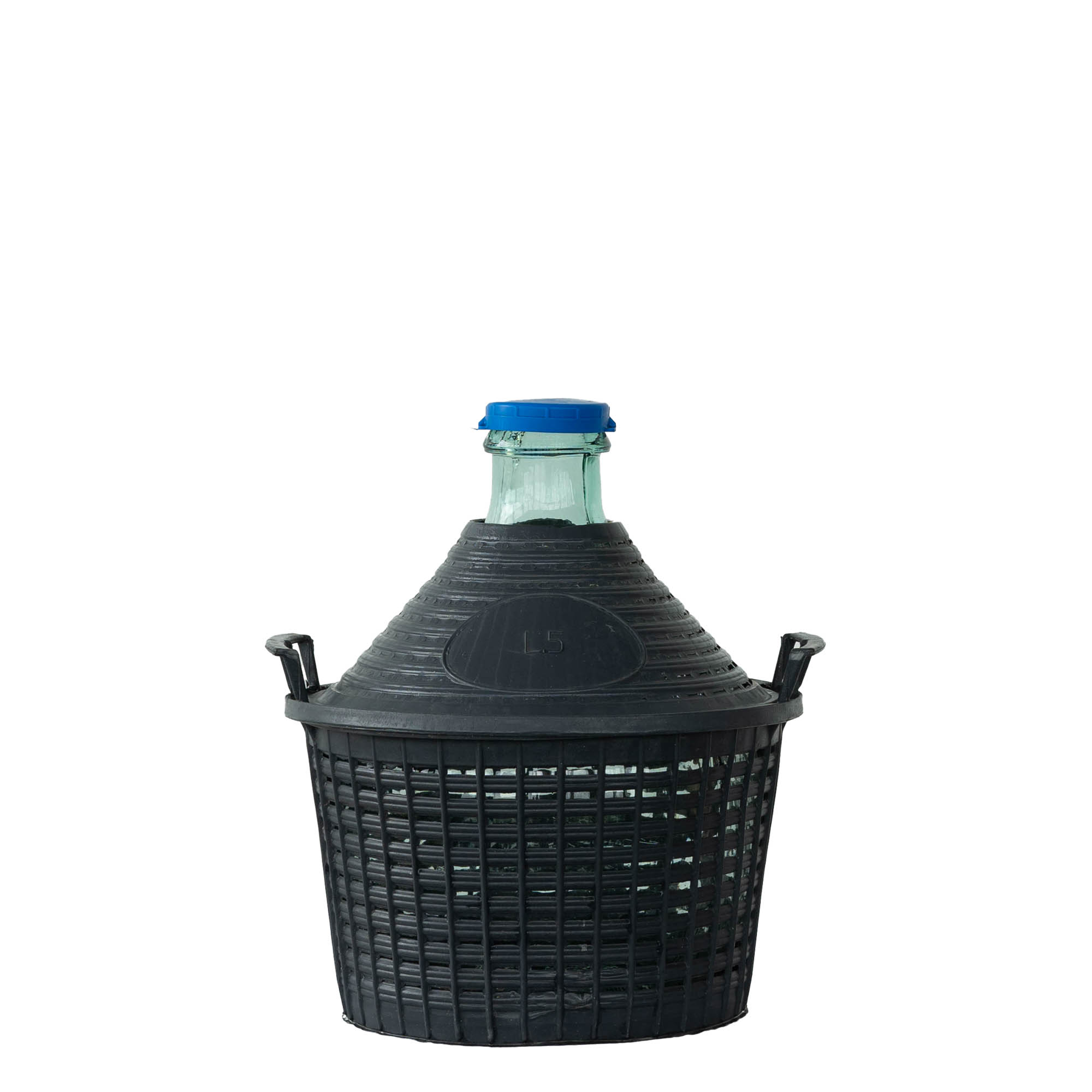 5 l narrow neck carboy, glass, closure: slip lid