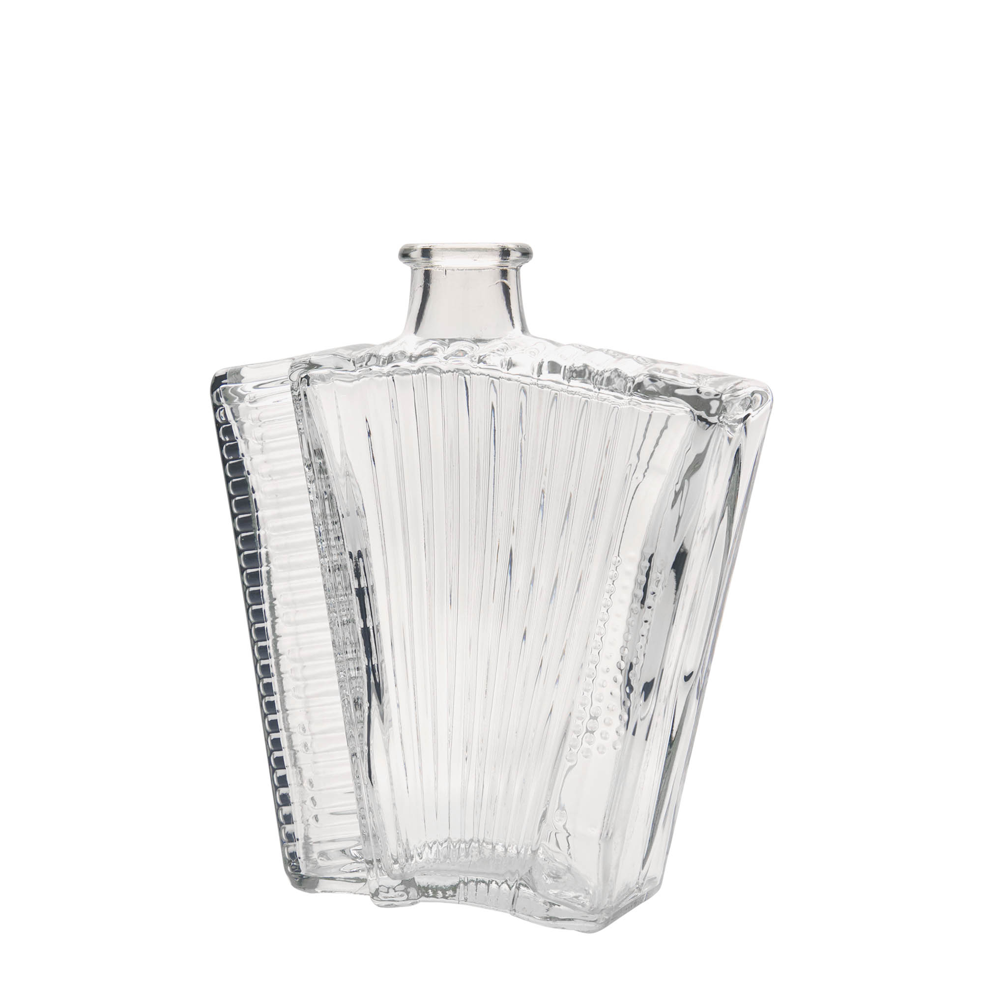 500 ml glass bottle 'Accordion', closure: cork