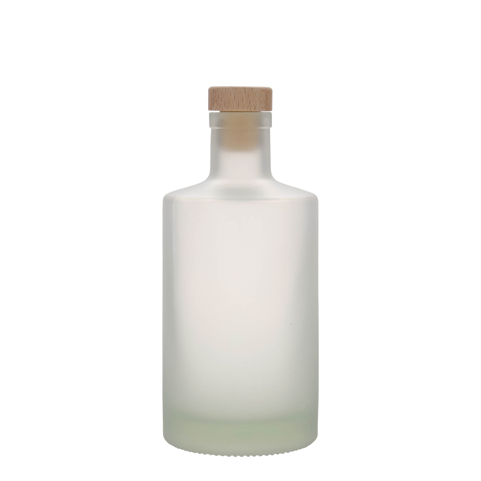 500 ml glass bottle 'Caroline', frosted, closure: cork