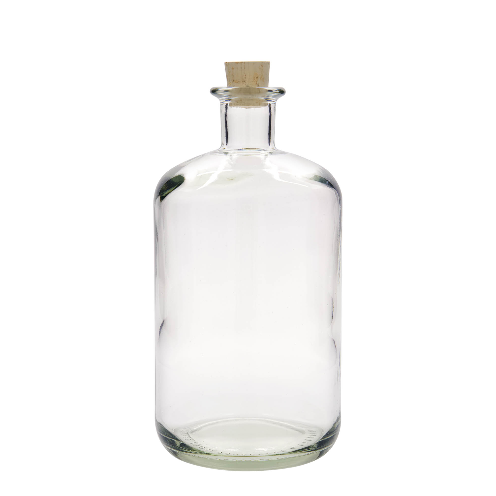 1,500 ml glass apothecary bottle, closure: cork