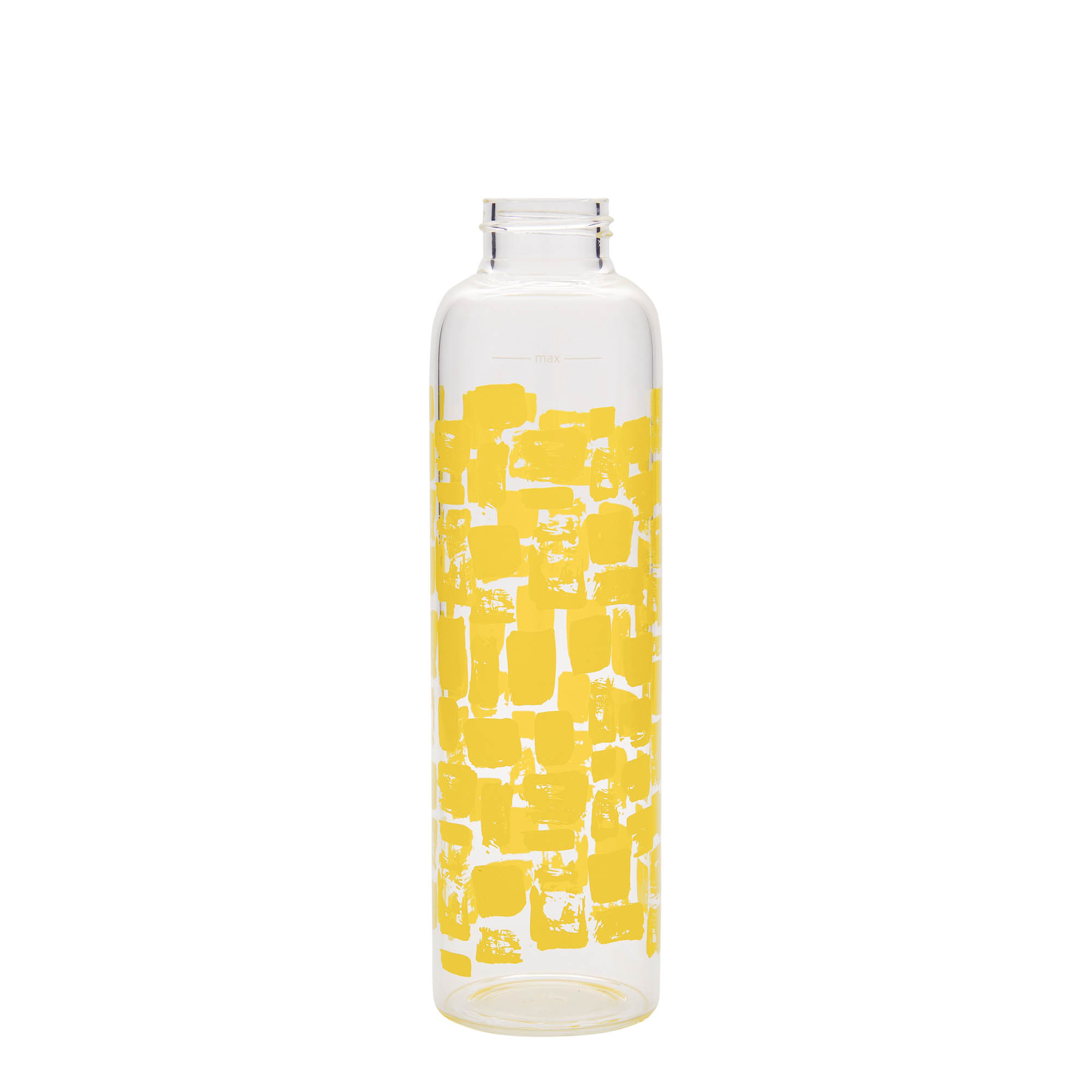 500 ml water bottle 'Perseus', print: yellow rectangles, closure: screw cap