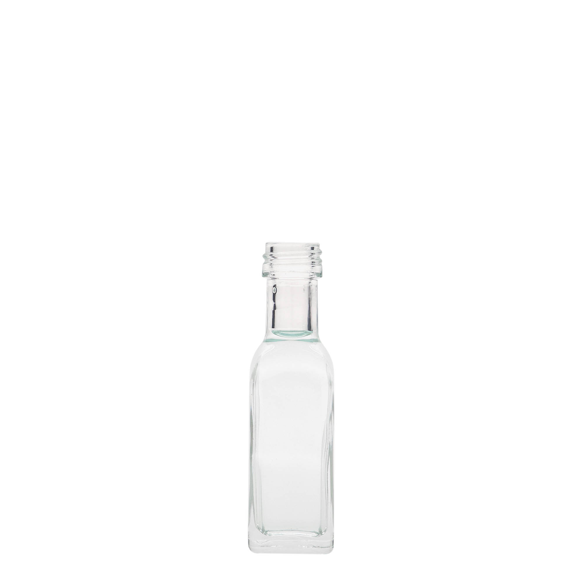 20 ml glass bottle 'Marasca', square, closure: PP 18