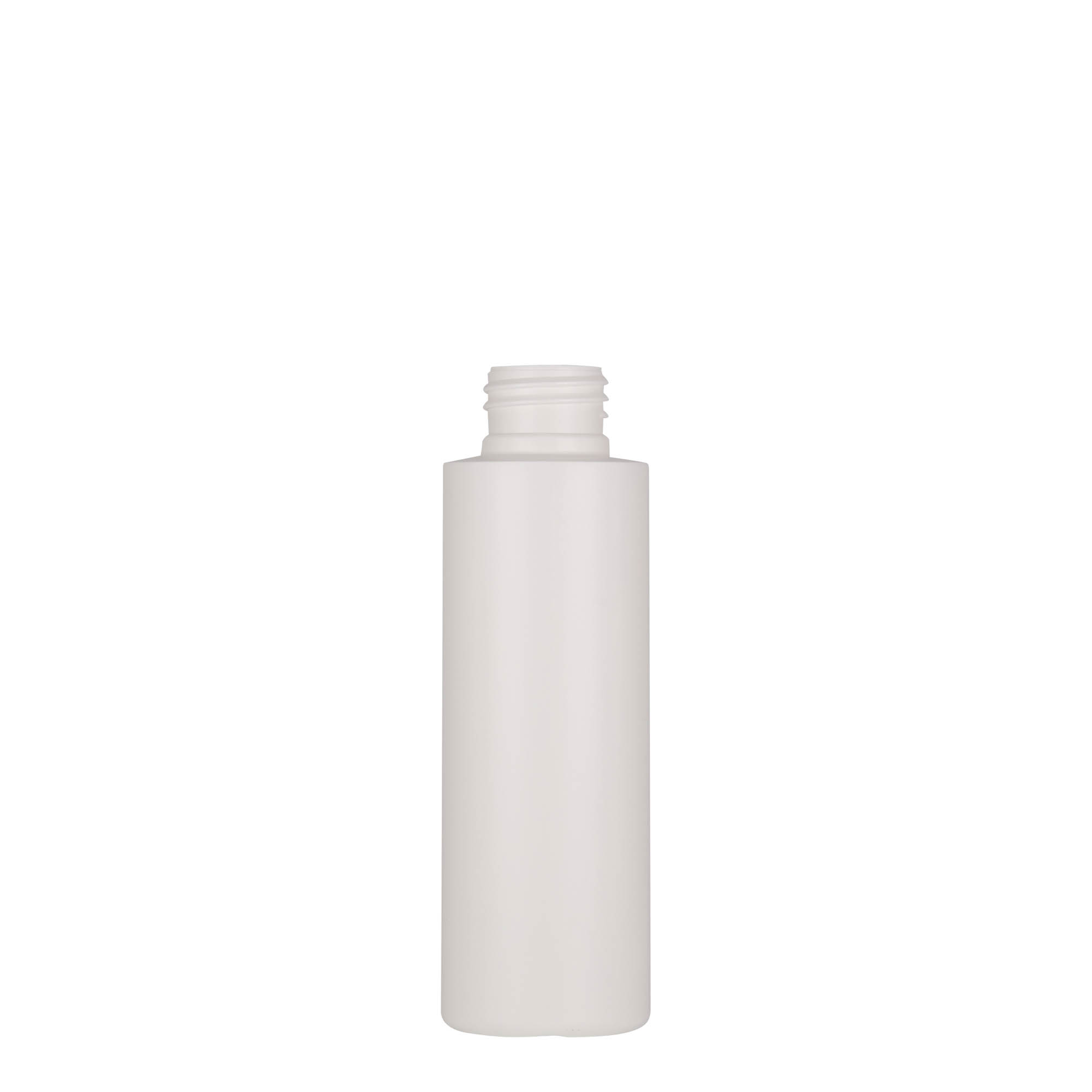 100 ml plastic bottle 'Pipe', green HDPE, white, closure: GPI 24/410