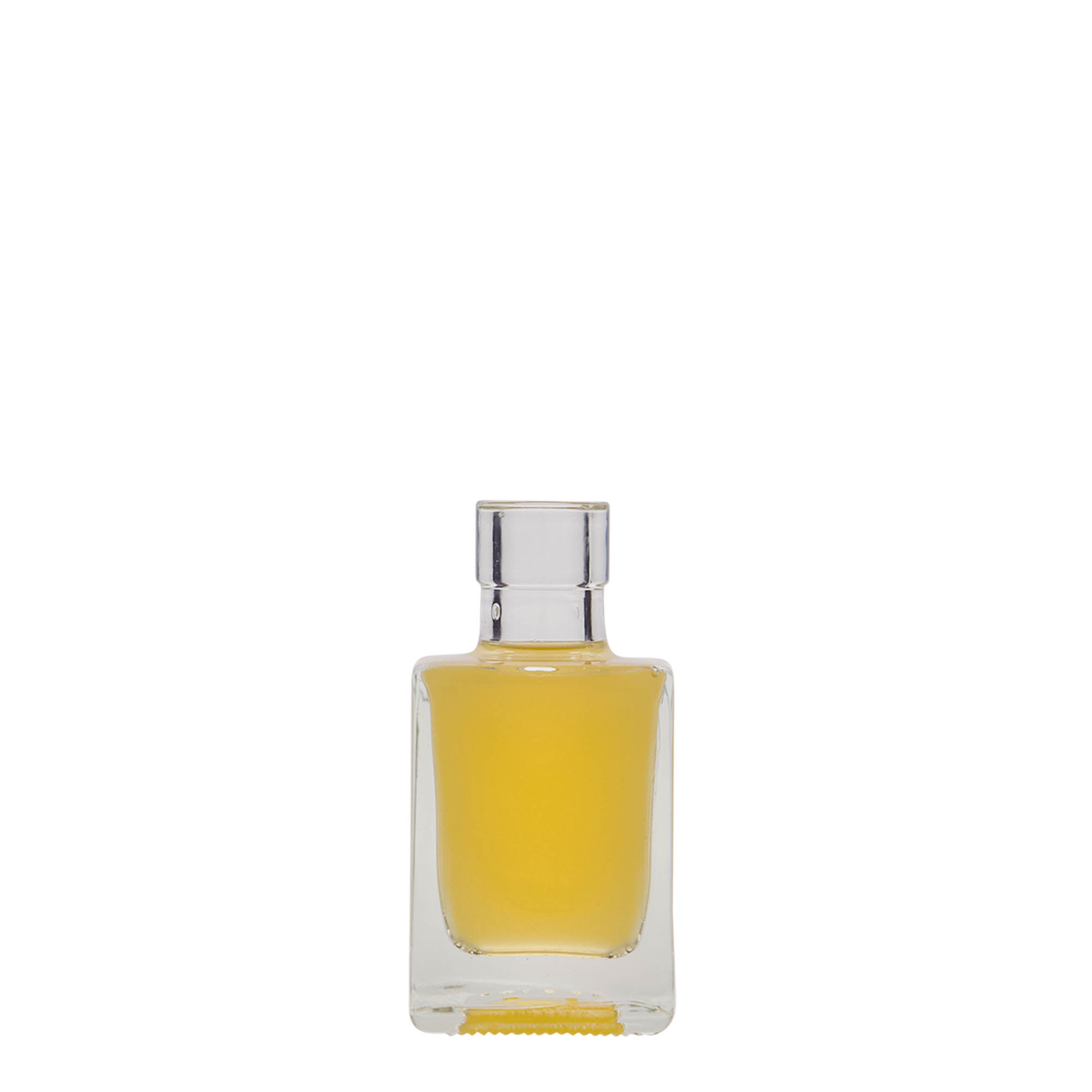 50 ml glass bottle 'Cube', square, closure: cork