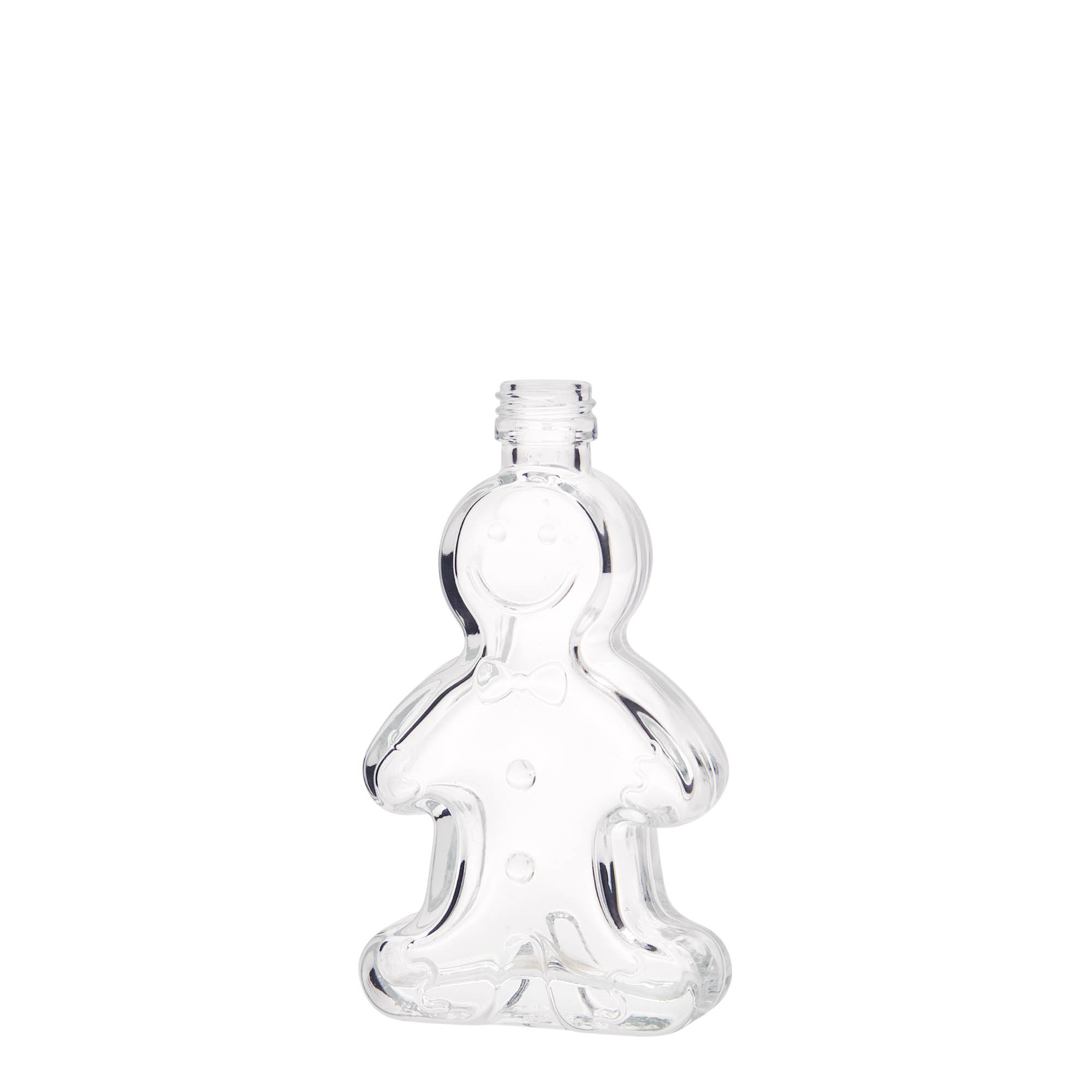 50 ml glass bottle 'Gingerbread man', closure: PP 18