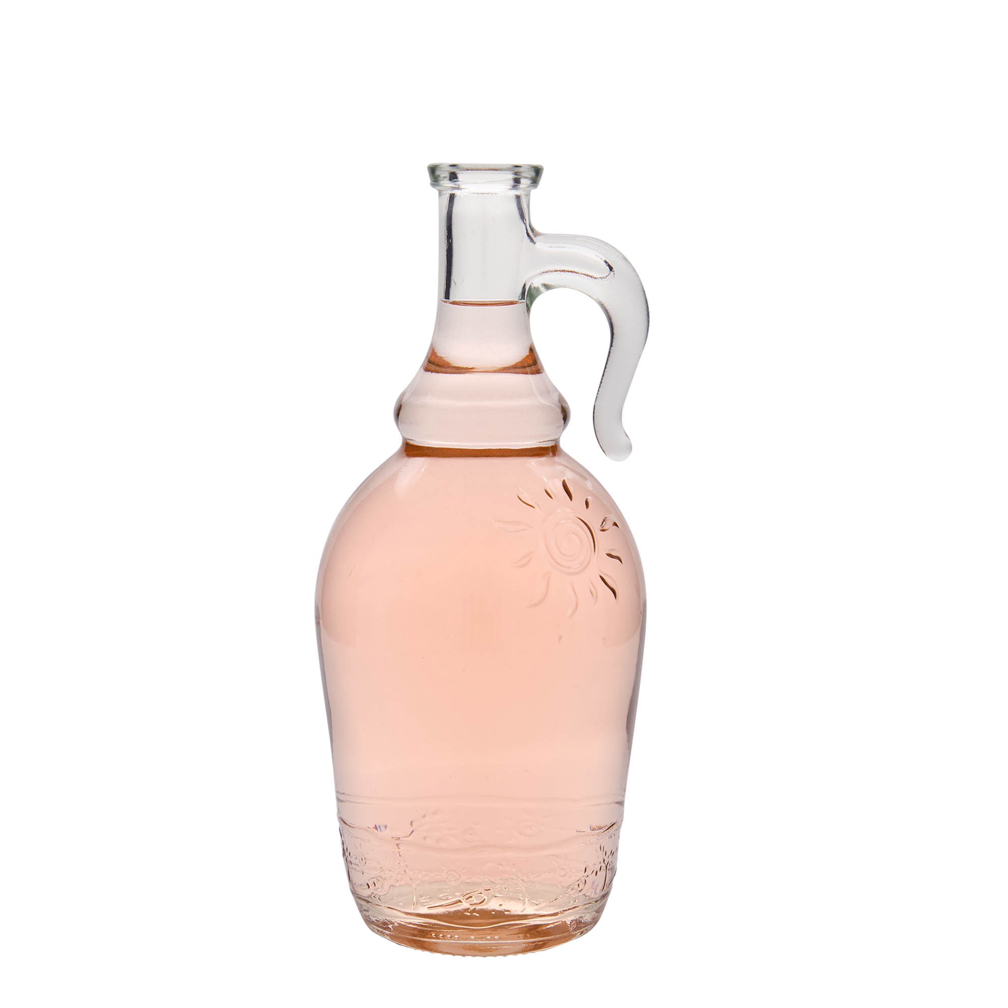 1,000 ml glass bottle 'Sunny', closure: cork