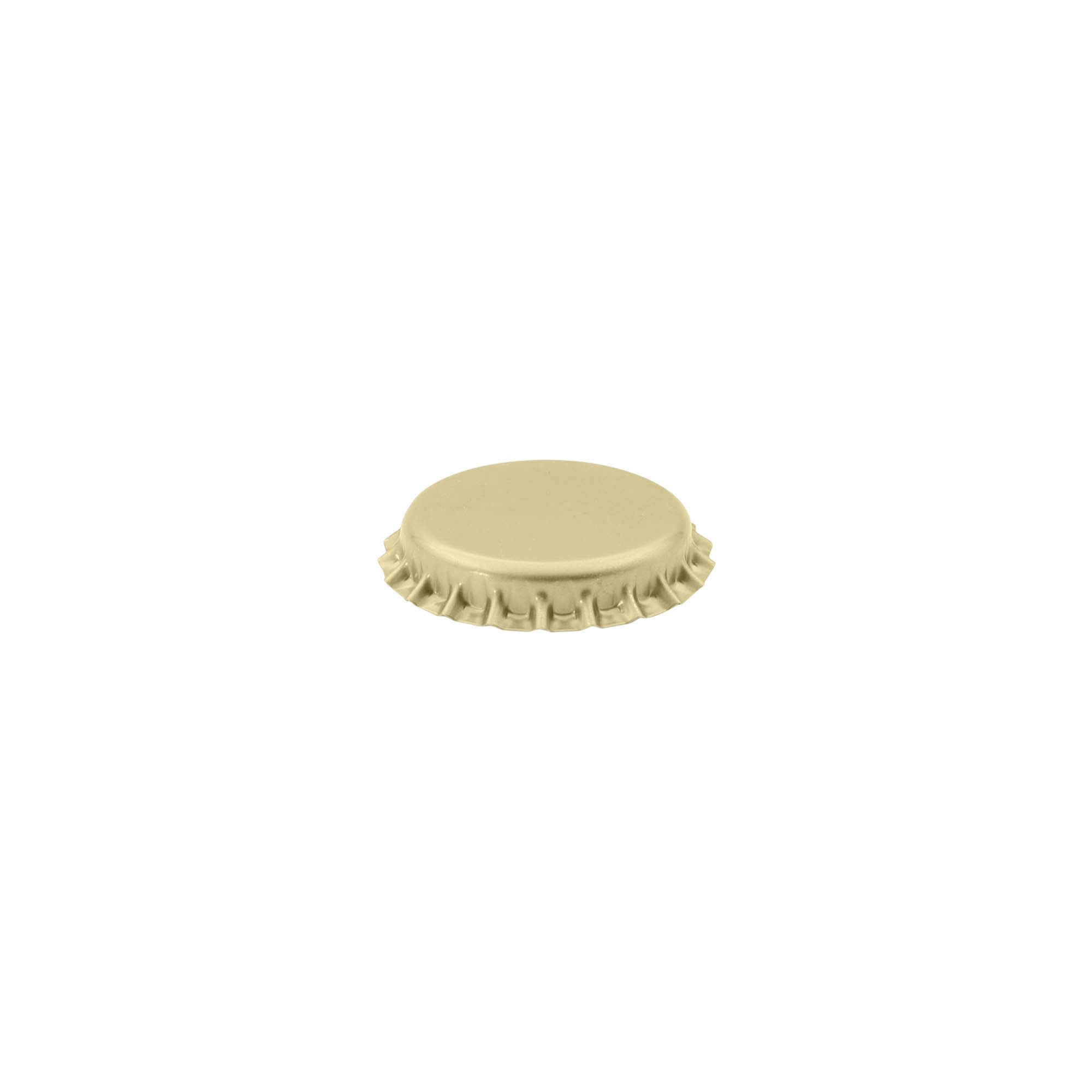 26 mm crown cap, metal, gold