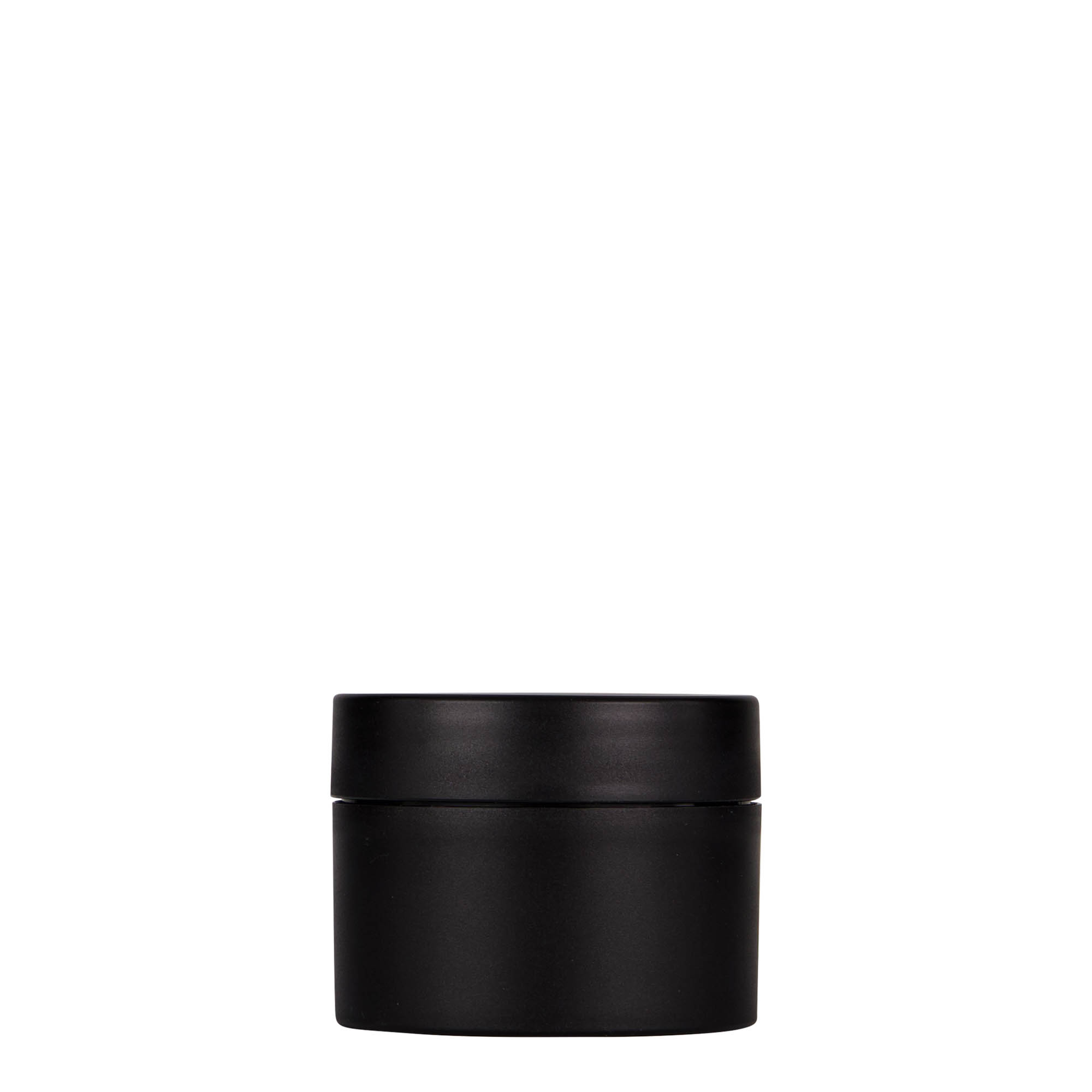 50 ml plastic jar 'Antonella', PP, black, closure: screw cap