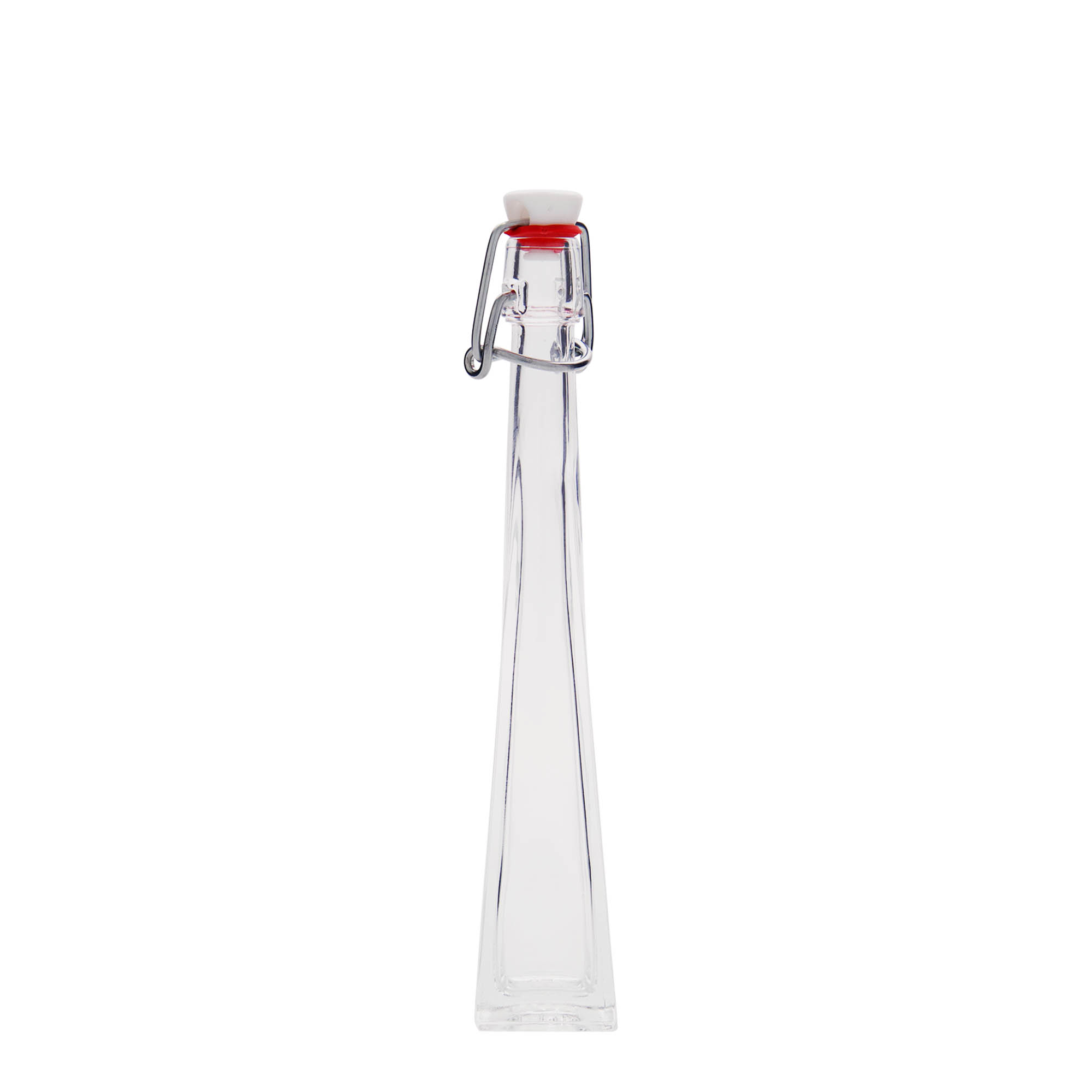 40 ml glass bottle 'Dama Quadrato', square, closure: swing top