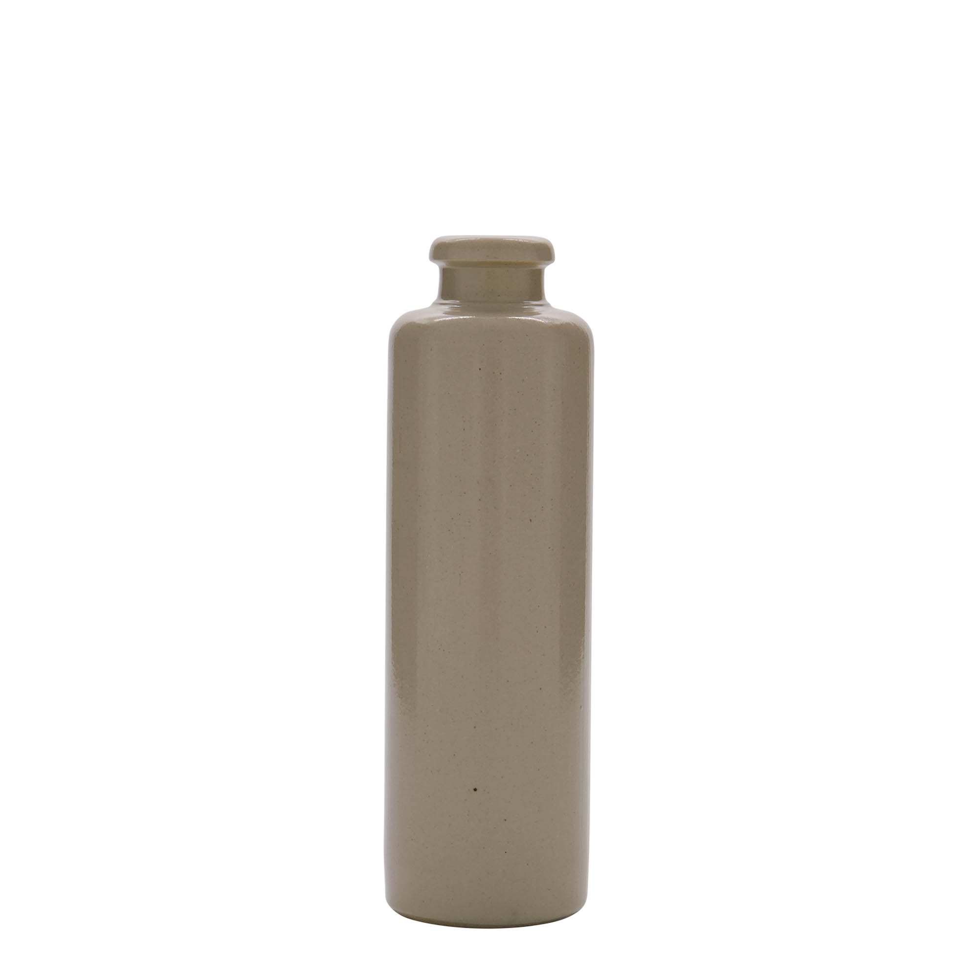 200 ml earthen jug, stoneware, beige, closure: cork