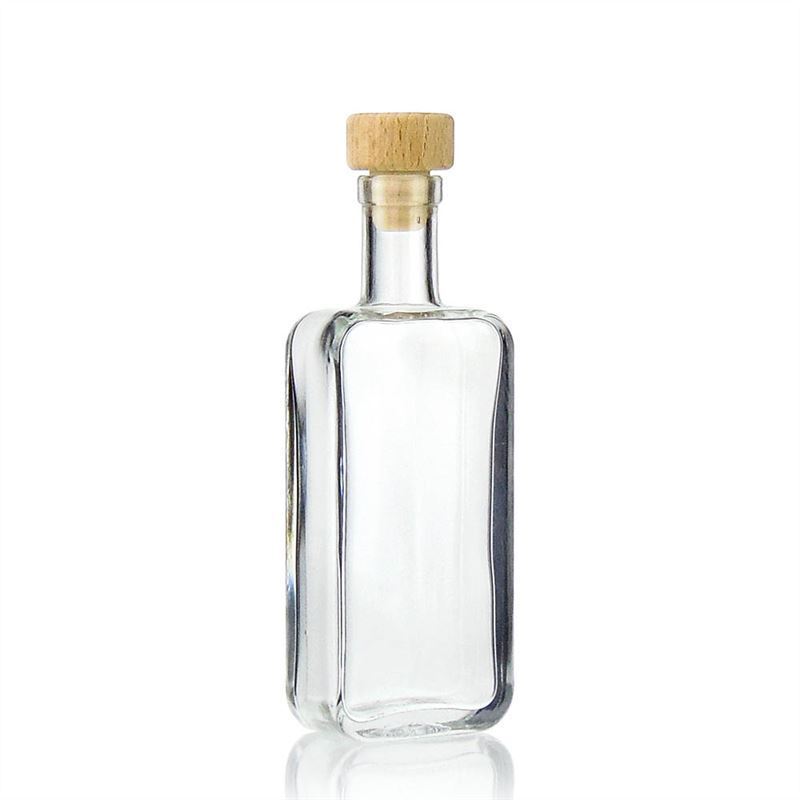 100 ml glass bottle 'Nice', rectangular, closure: cork