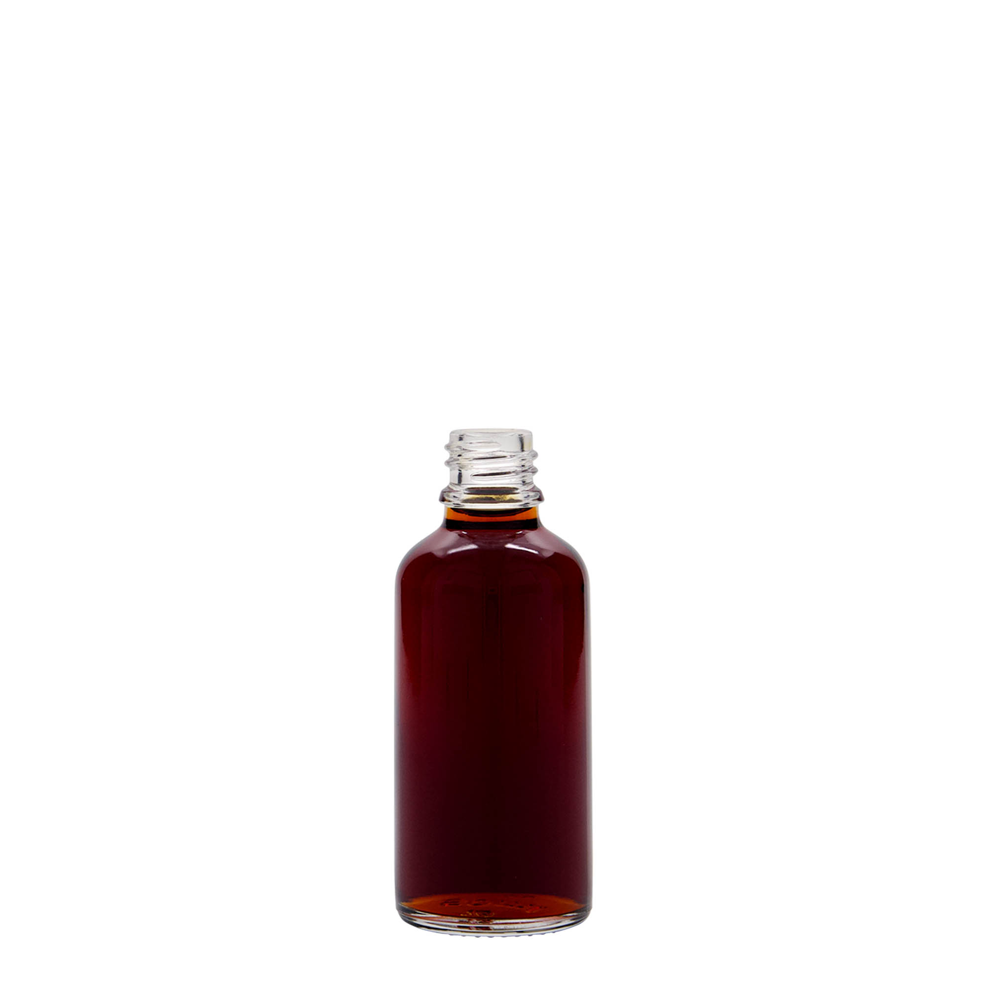 50 ml medicine bottle, glass, closure: DIN 18