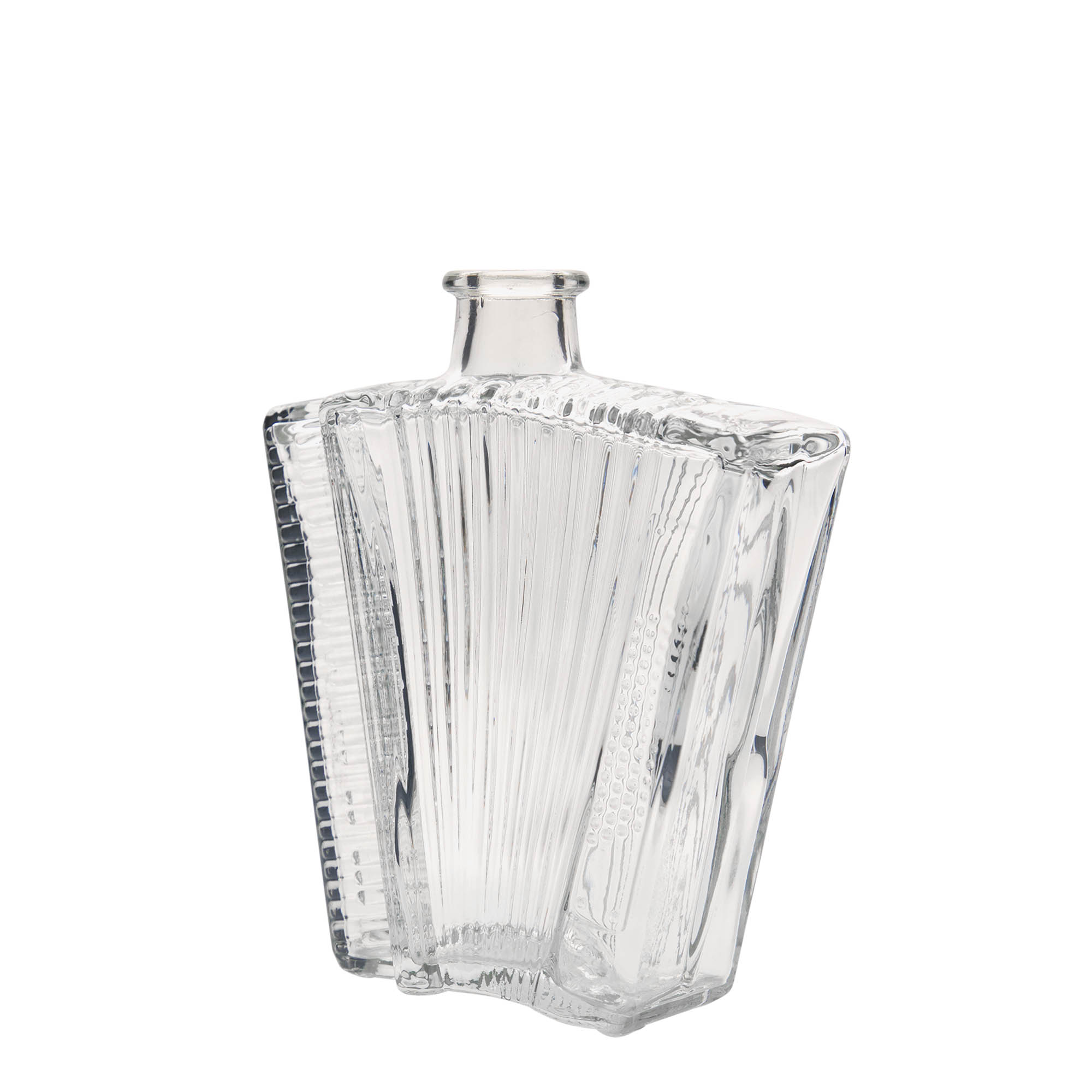 500 ml glass bottle 'Accordion', closure: cork