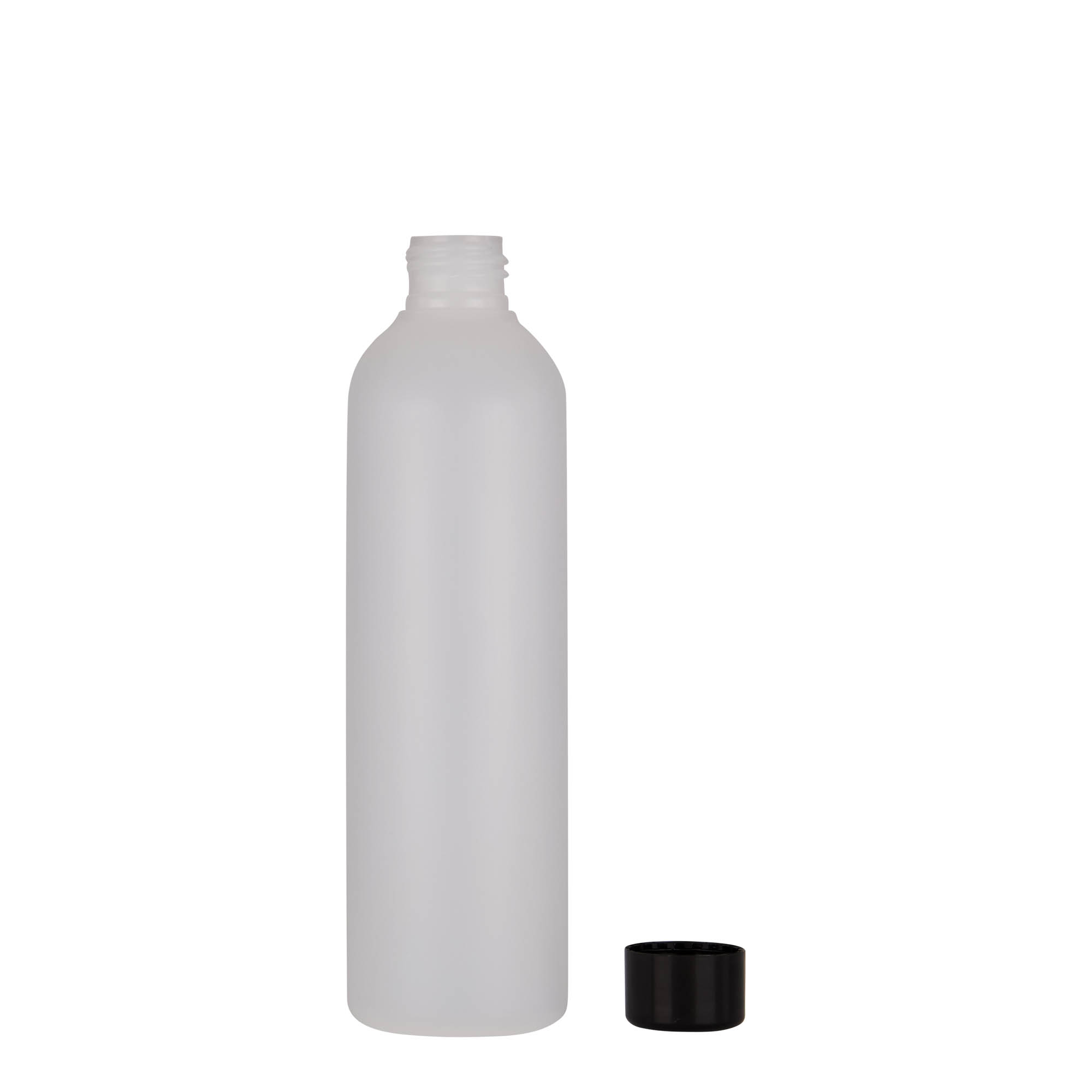 250 ml plastic bottle 'Tuffy', HDPE, natural, closure: GPI 24/410