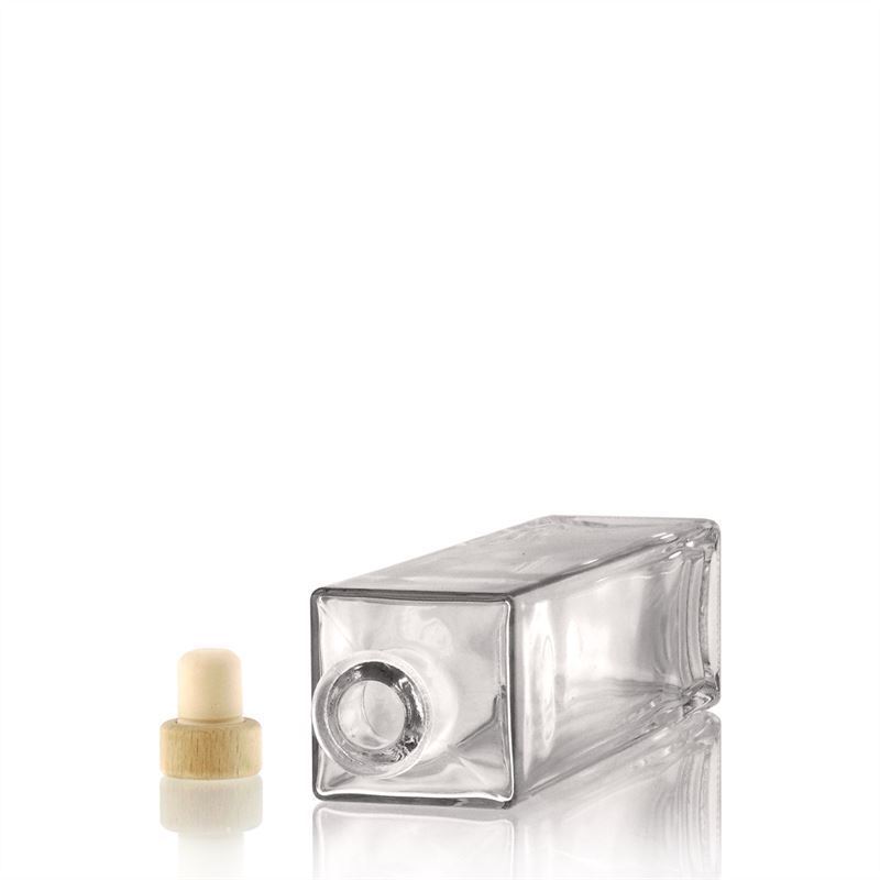 500 ml glass bottle 'Rafaello', square, closure: cork