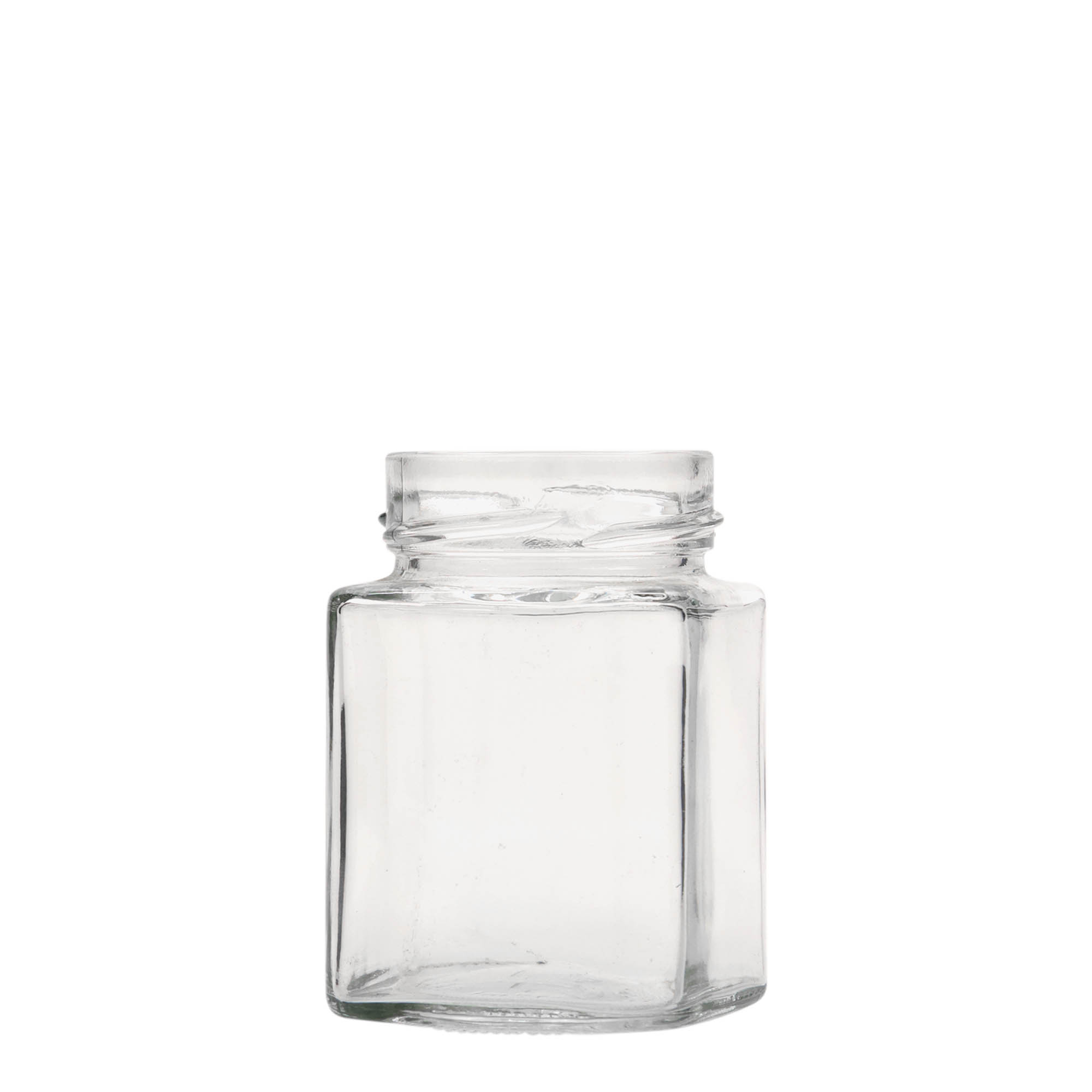 212 ml square jar 'Funny', closure: deep twist off (DTO 58)