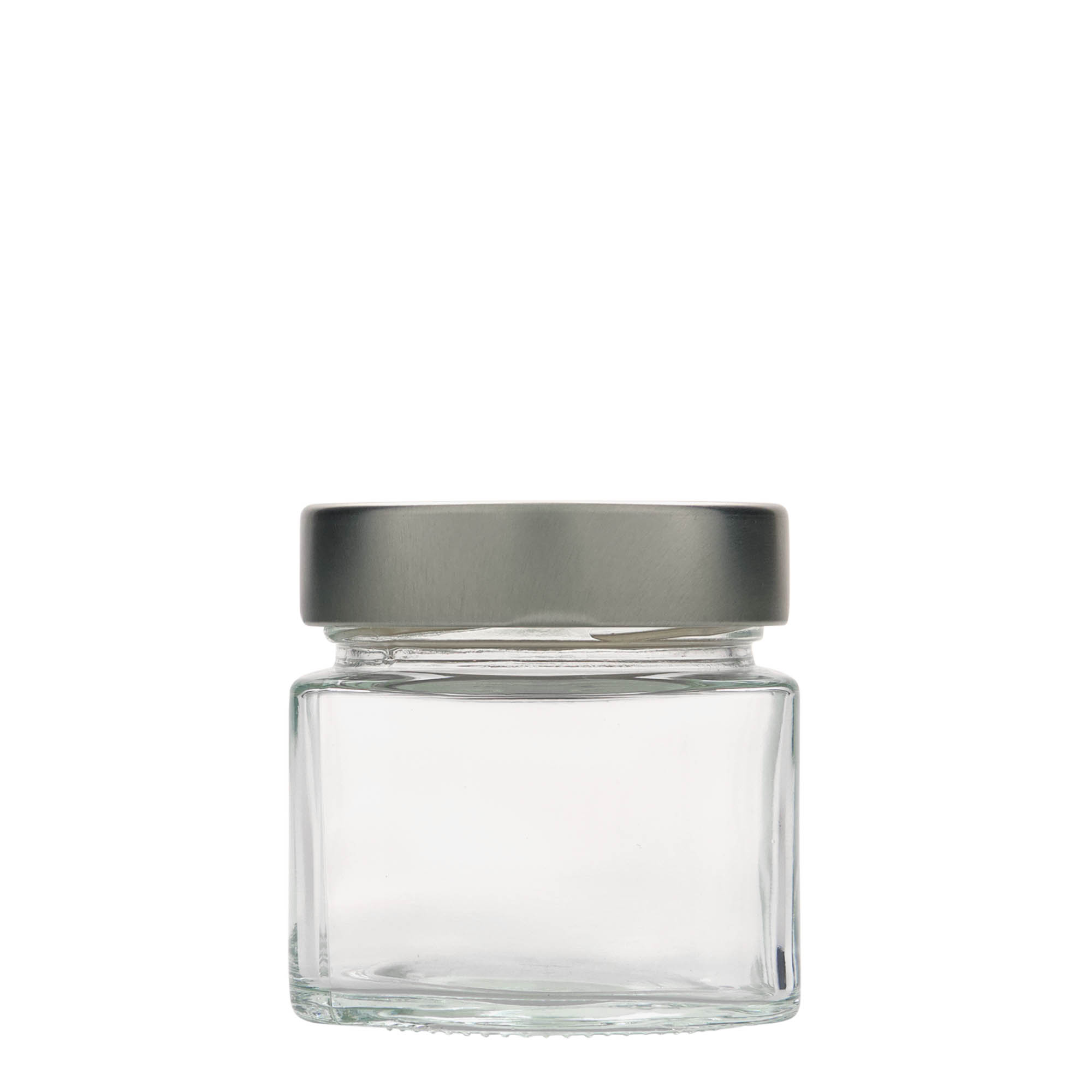 212 ml square jar 'Kimba', closure: extra deep twist off (EDTO 70)