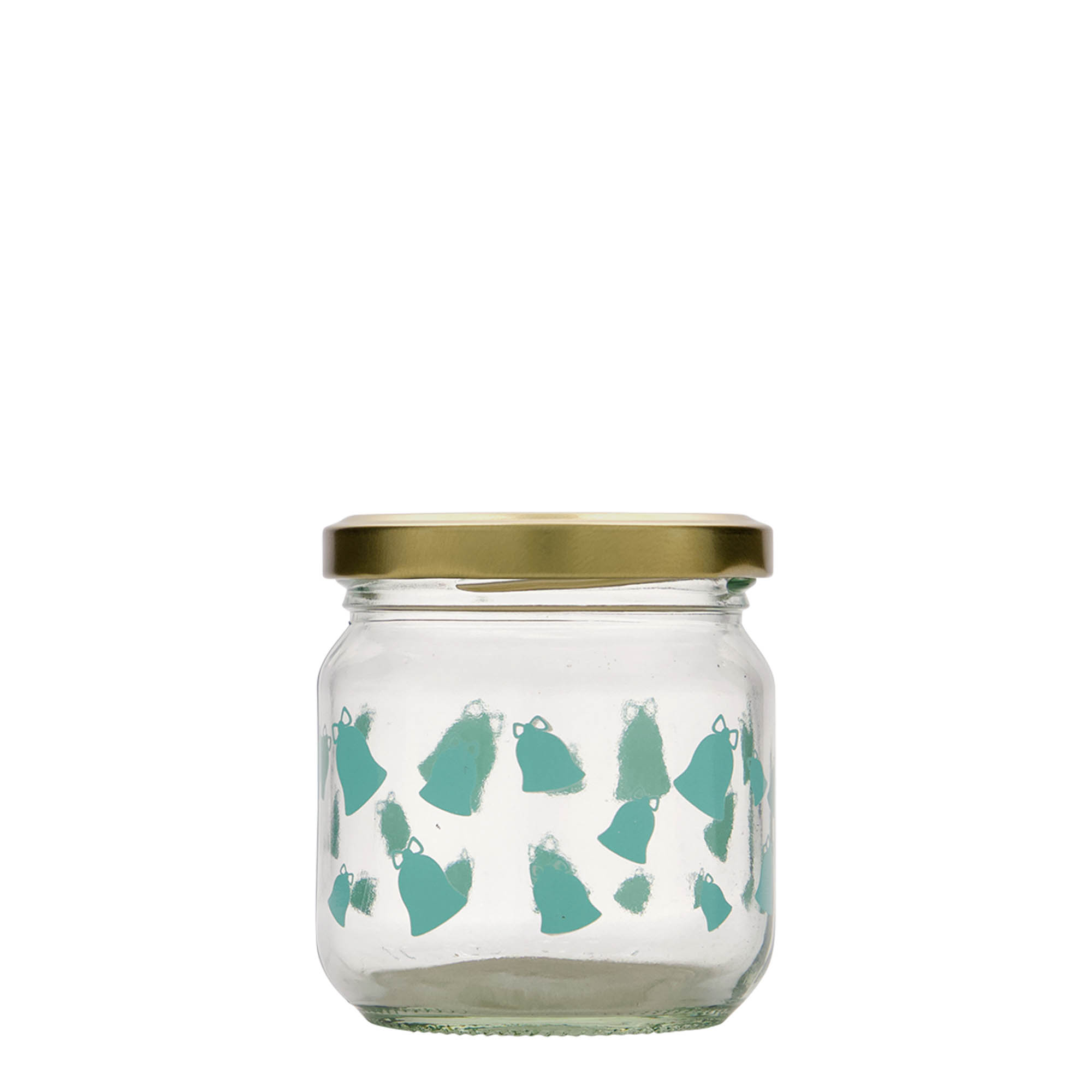 212 ml round jar, print: ringing bells, closure: twist off (TO 66)