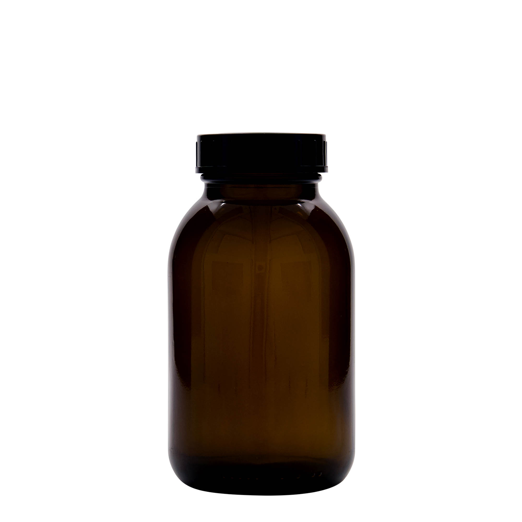 500 ml wide mouth jar, brown, closure: DIN 55