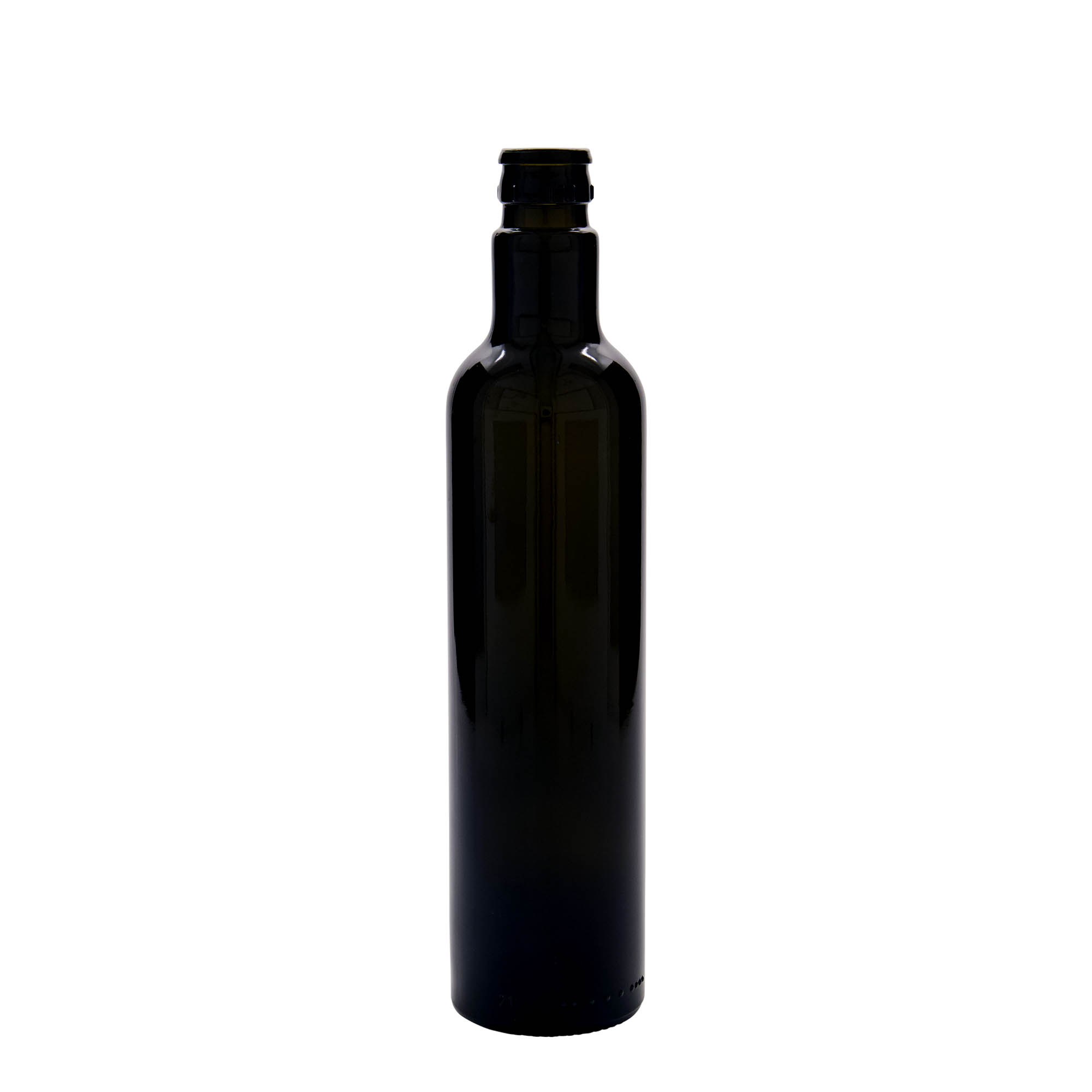 500 ml oil/vinegar bottle 'Willy New', glass, antique green, closure: DOP