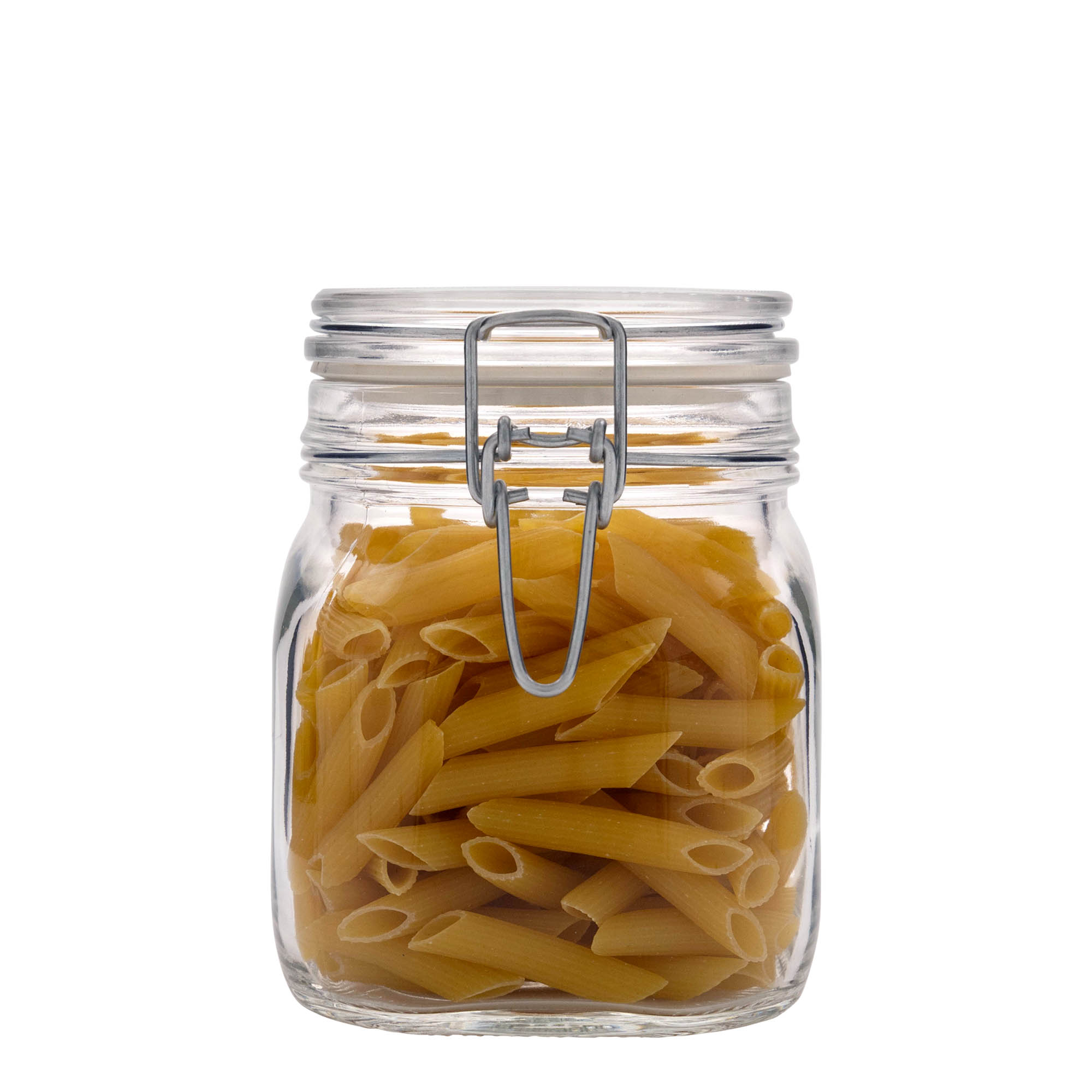 750 ml clip top jar 'Fido', square, closure: clip top