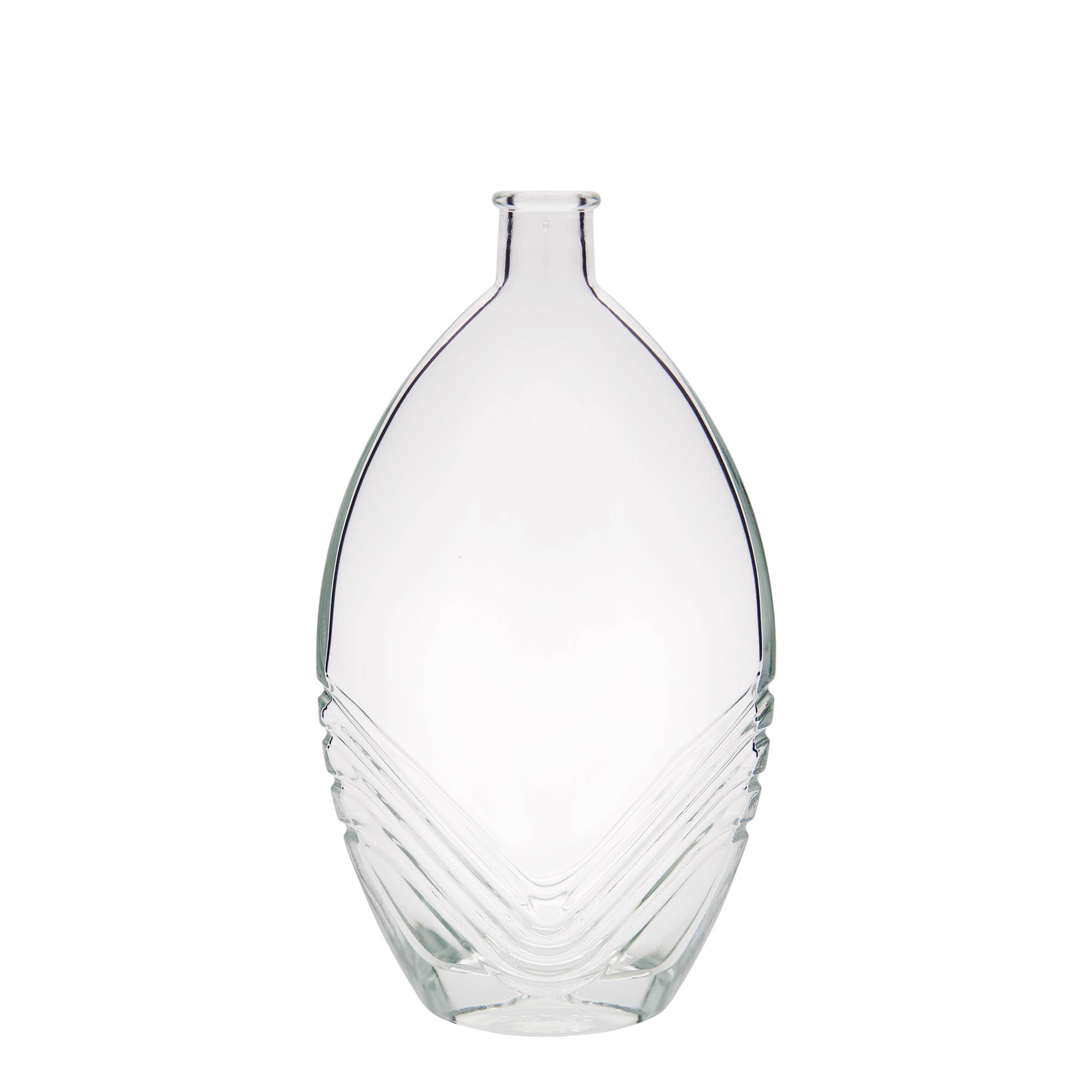 500 ml glass bottle 'Florence', oval, closure: cork