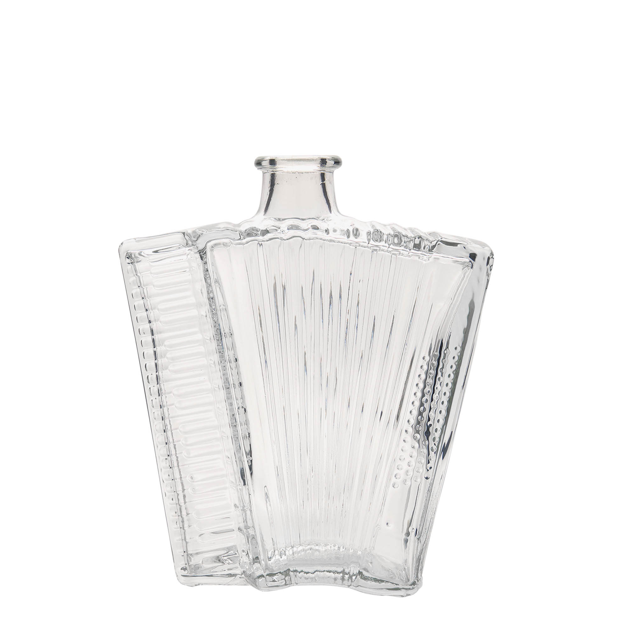 500 ml glass bottle 'Accordion', closure: cork