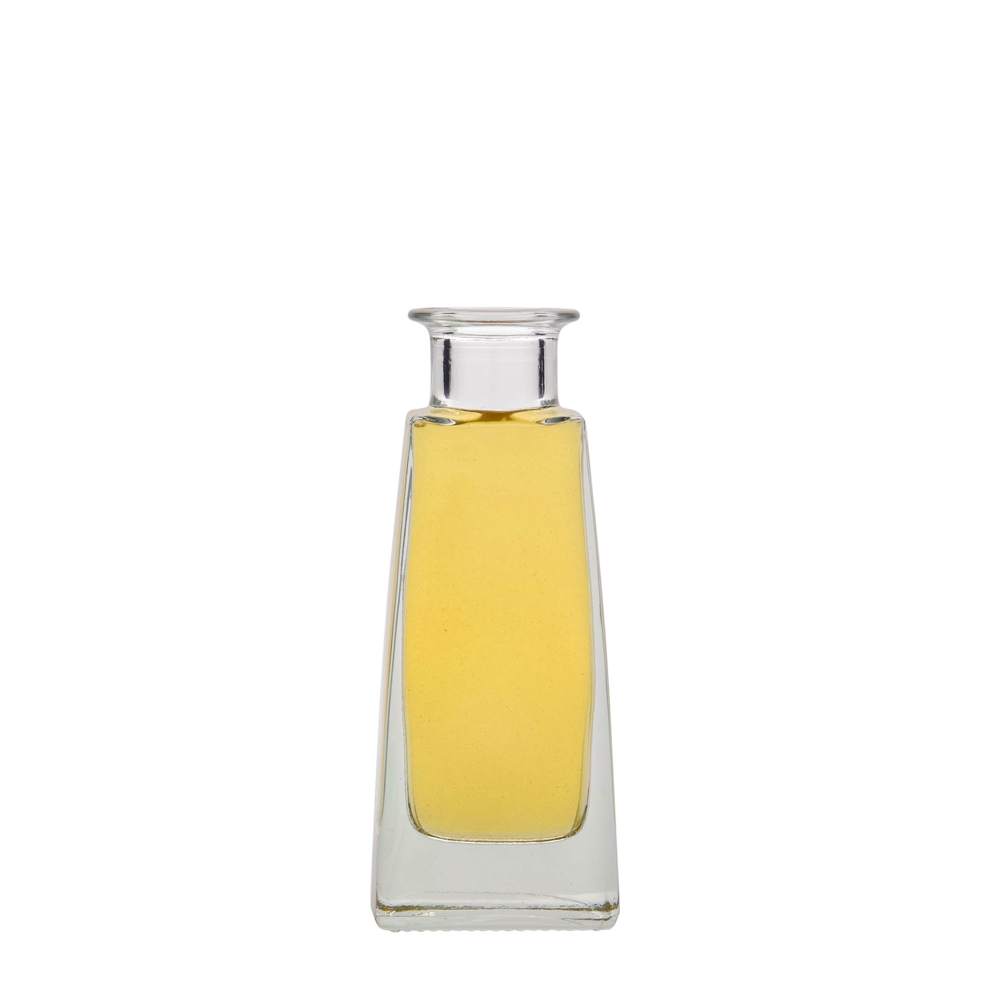 100 ml glass bottle 'Timmy', rectangular, closure: cork