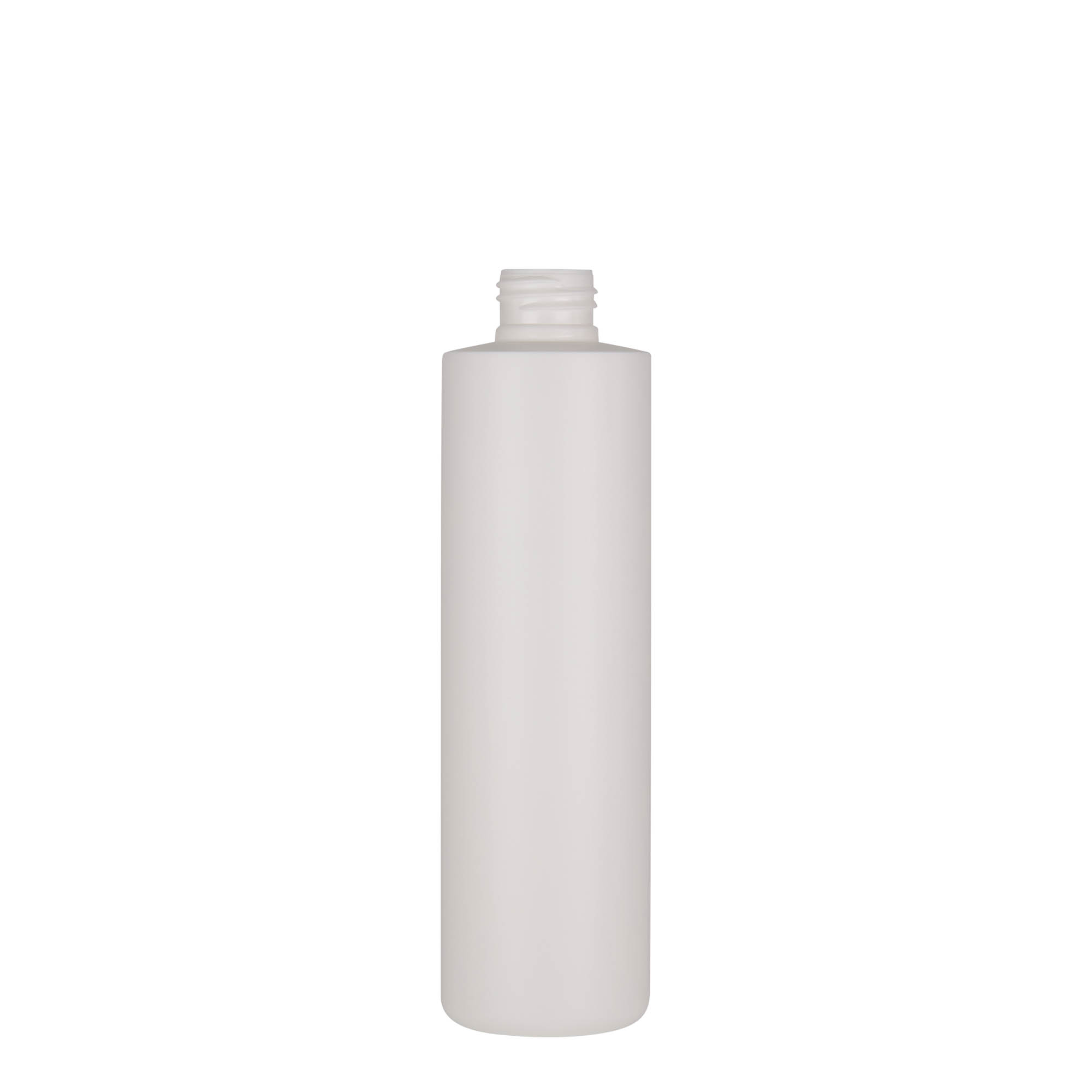 250 ml plastic bottle 'Pipe', green HDPE, white, closure: GPI 24/410