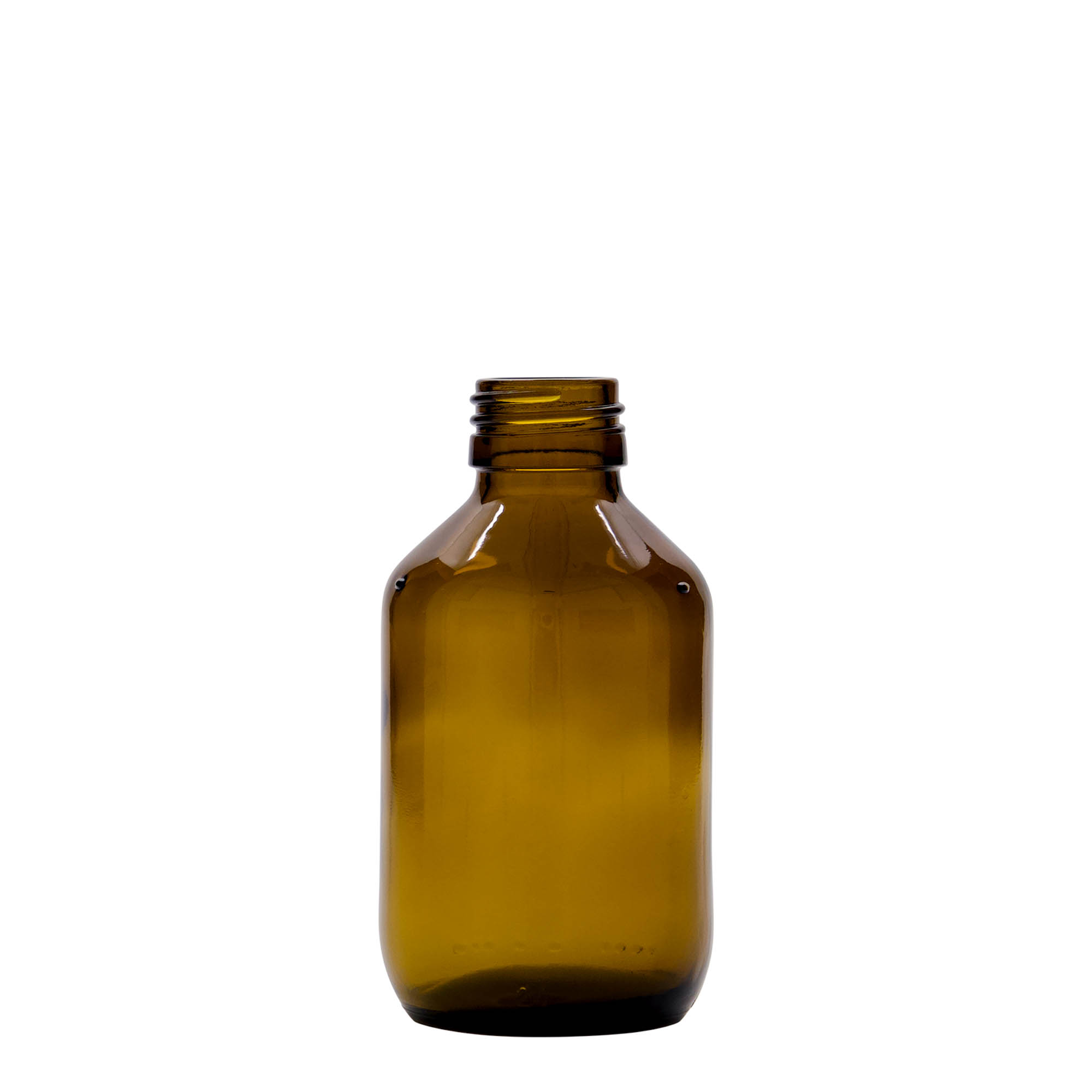 150 ml medicine bottle, brown, glass, closure: PP 28