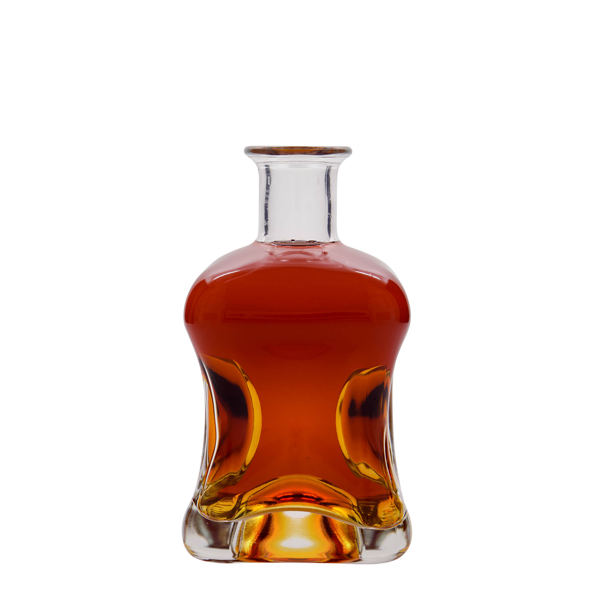 500 ml glass bottle 'Dublin', square, closure: cork