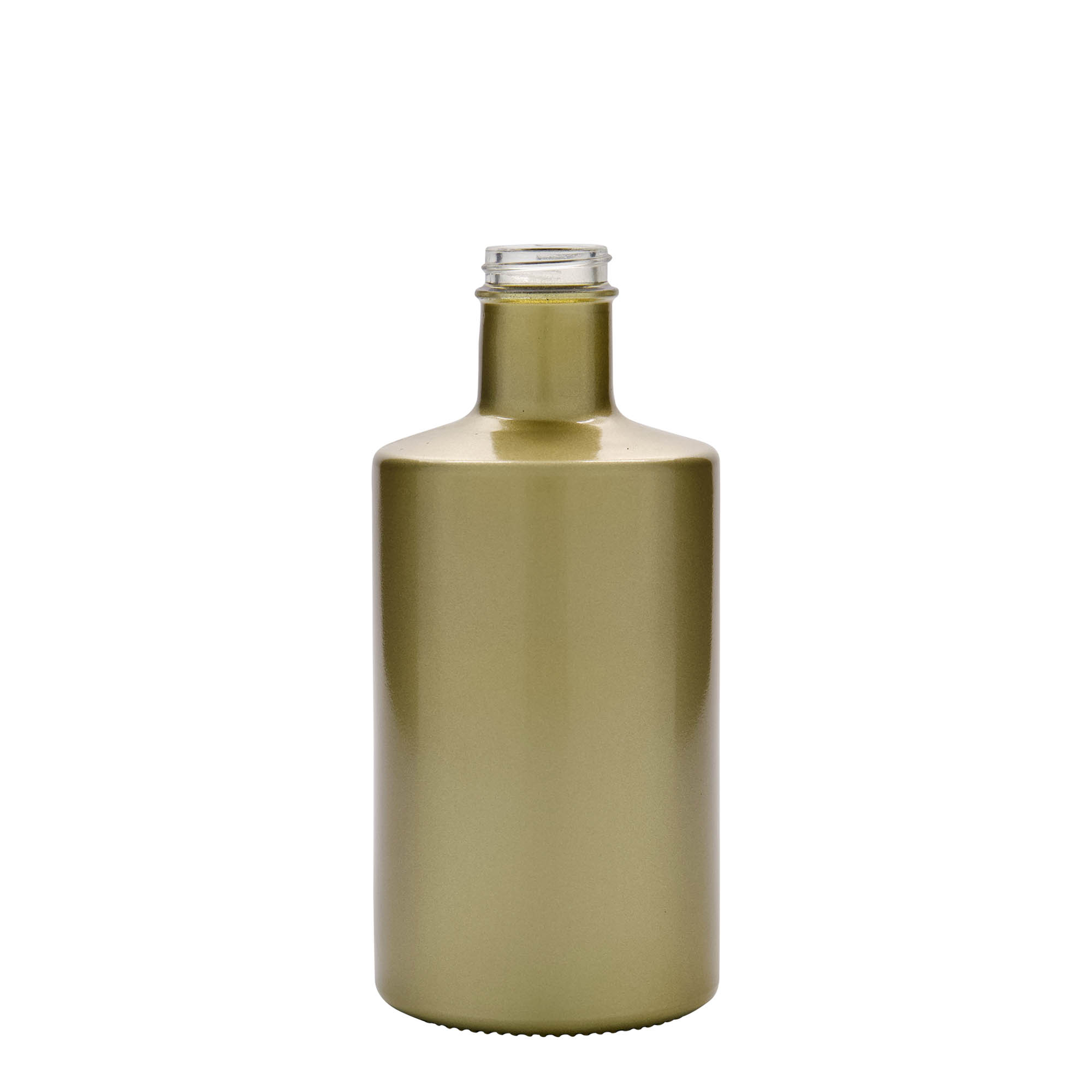 500 ml glass bottle 'Caroline', gold, closure: GPI 33