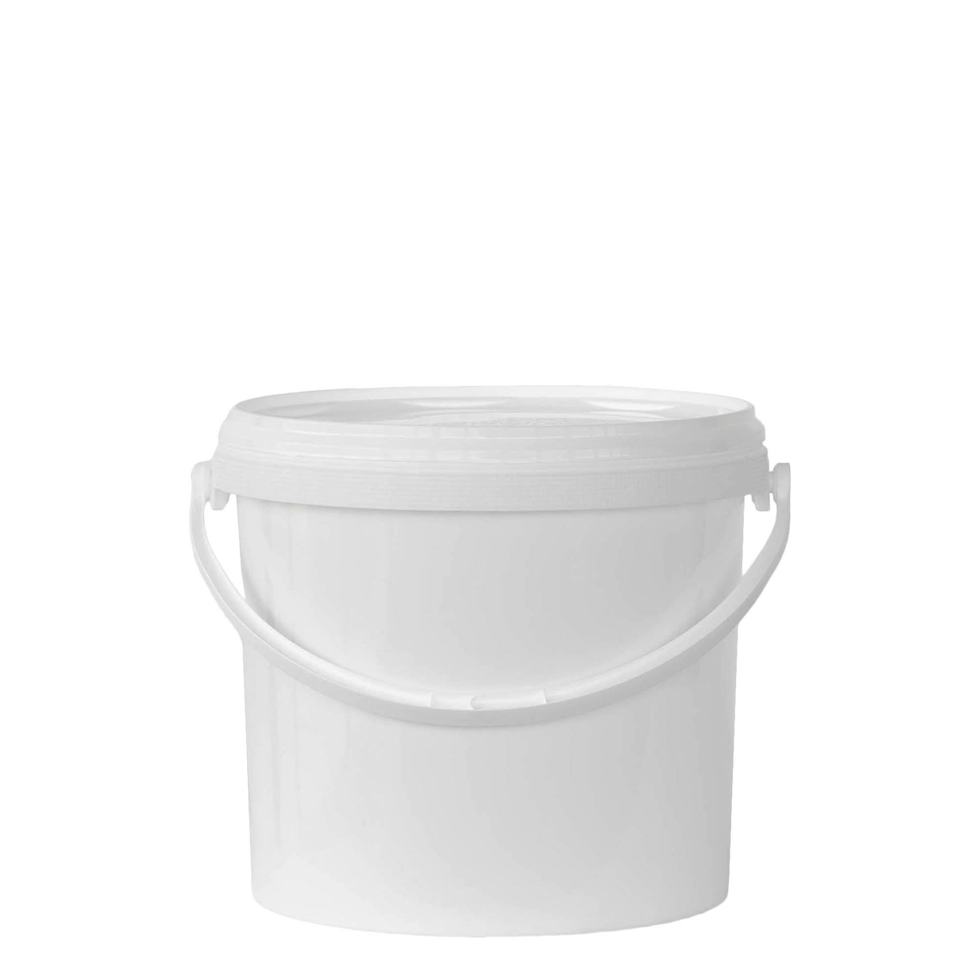 5 l bucket, PP plastic, white