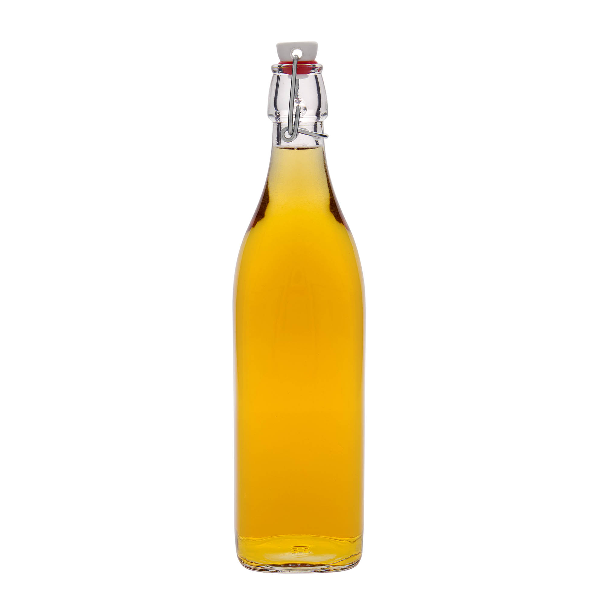 1,000 ml glass bottle 'Swing', square, closure: swing top