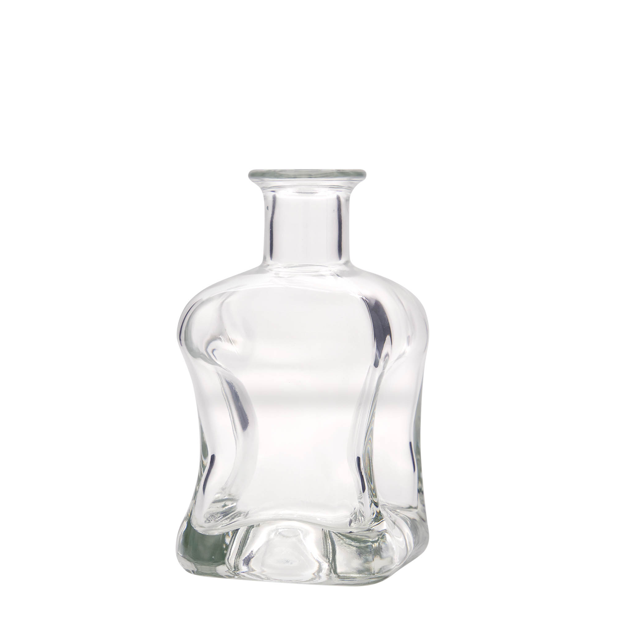 350 ml glass bottle 'Dublin', square, closure: cork