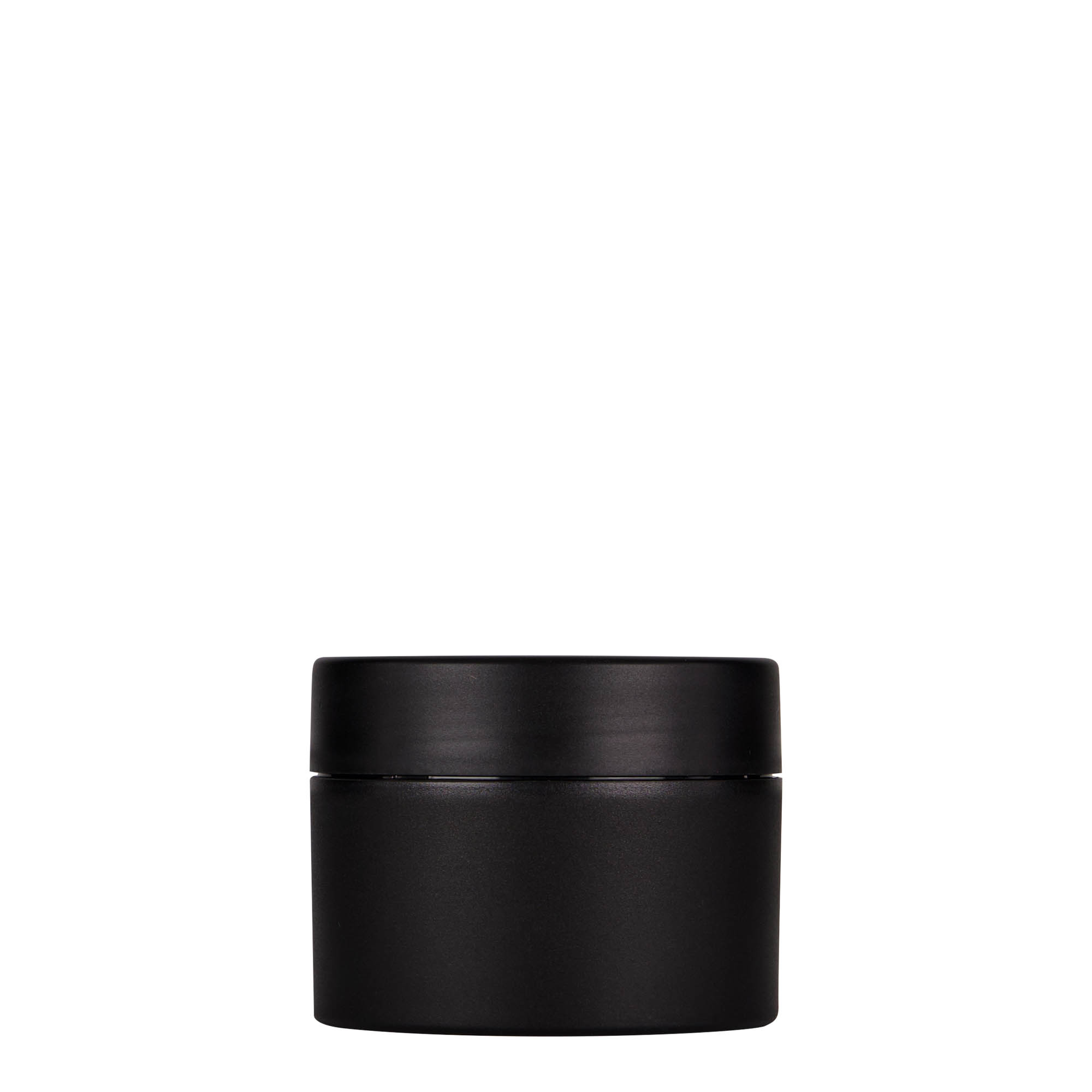 100 ml plastic jar 'Antonella', PP, black, closure: screw cap