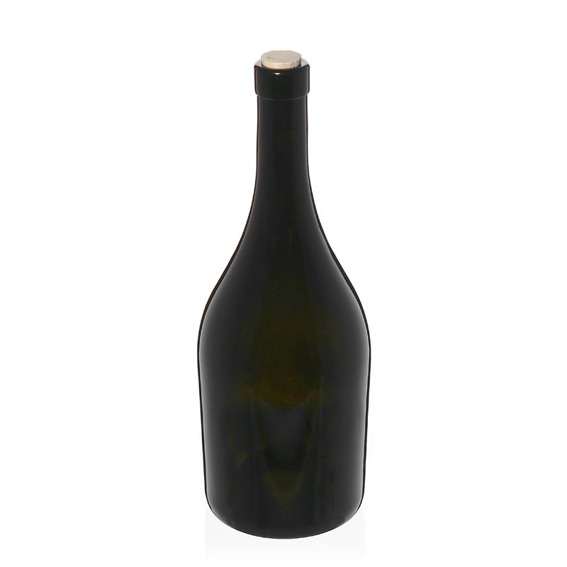 750 ml wine bottle 'Exclusive', antique green, closure: cork