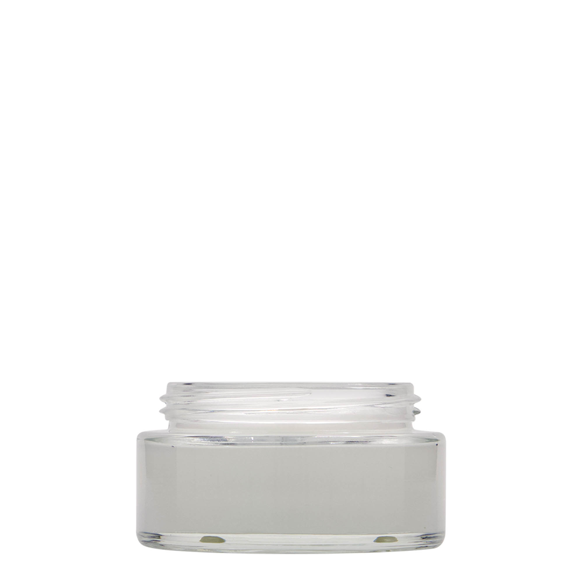 100 ml cosmetic jar 'Clear Edition', glass, closure: screw cap