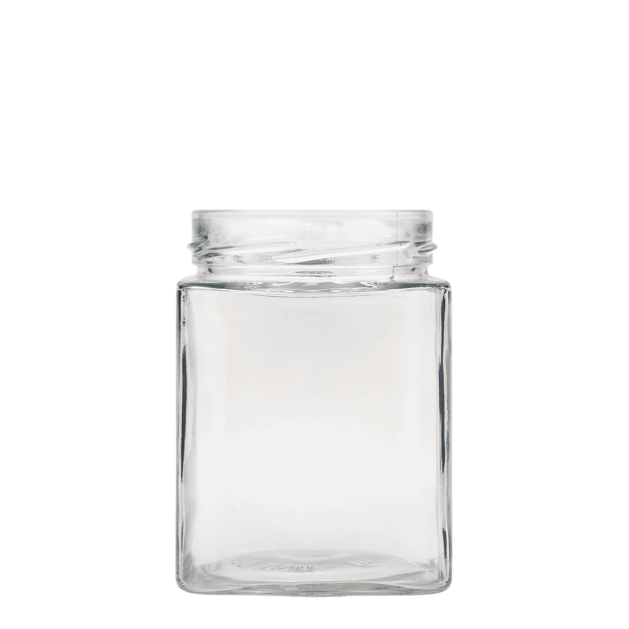 580 ml square jar 'Ikarus', closure: deep twist off (DTO 82)