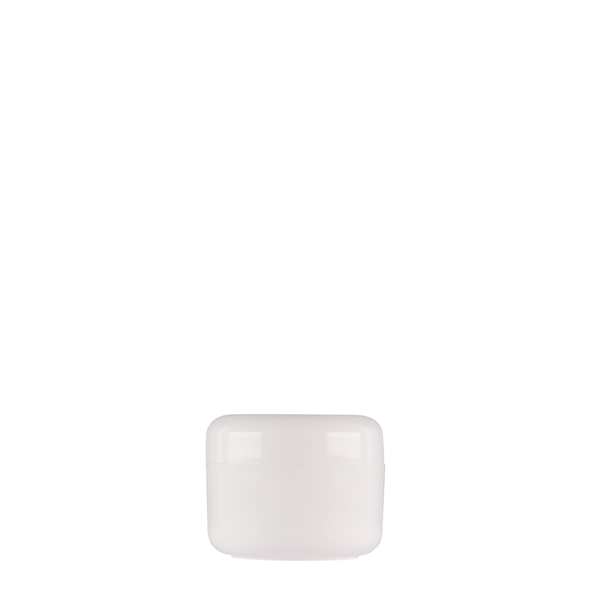 15 ml plastic jar 'Bianca', PP, white, closure: screw cap