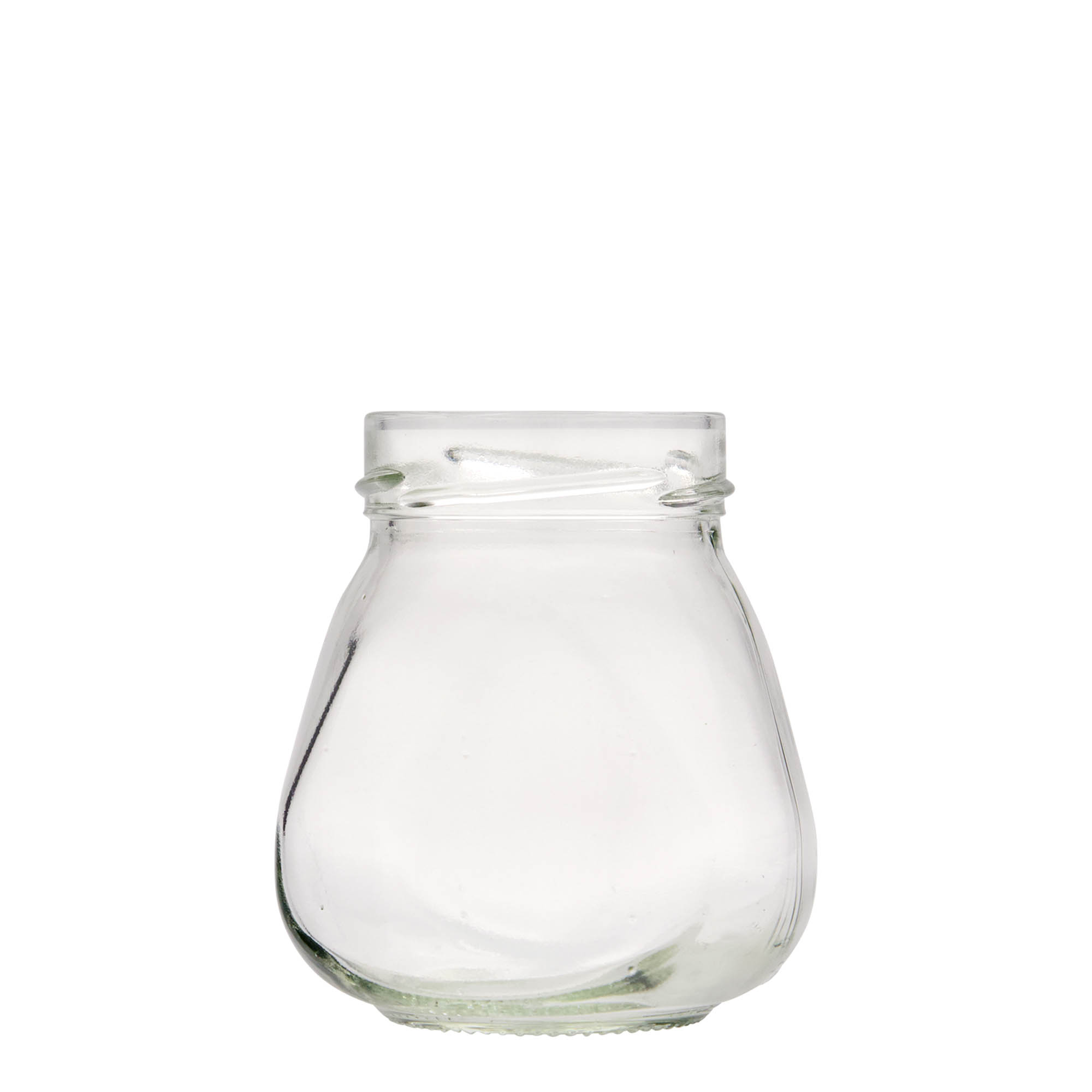 300 ml bulbous round jar, oval, closure: deep twist off (DTO 63)