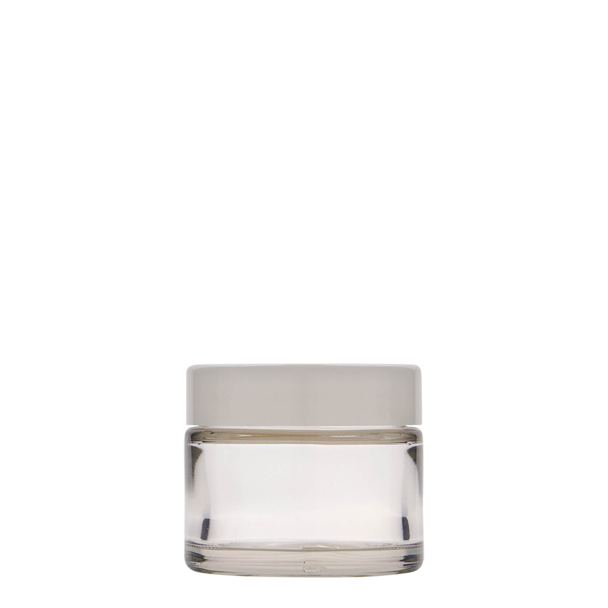 50 ml cosmetic jar 'Beauty', glass, closure: screw cap