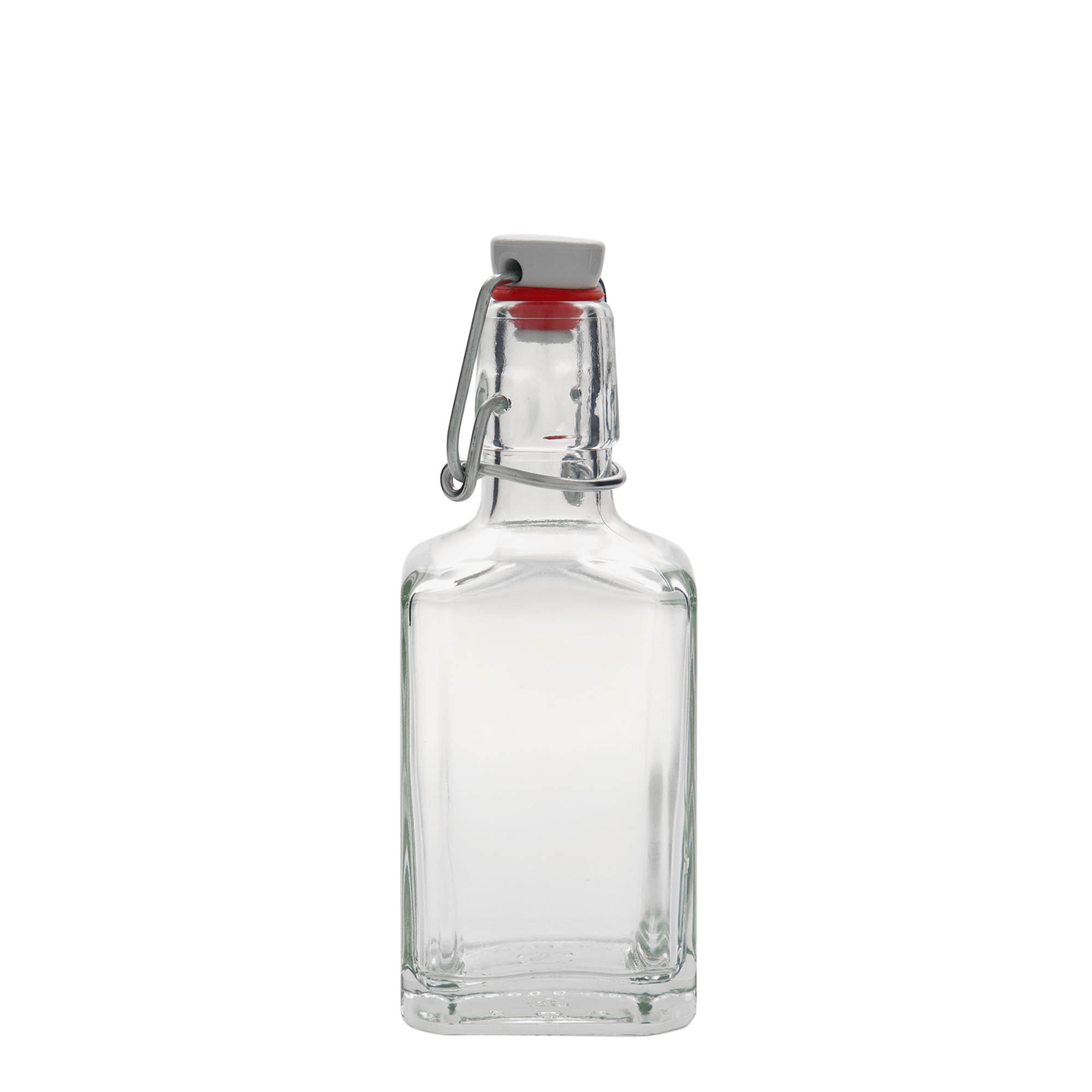 250 ml glass bottle 'Rialto', square, closure: swing top