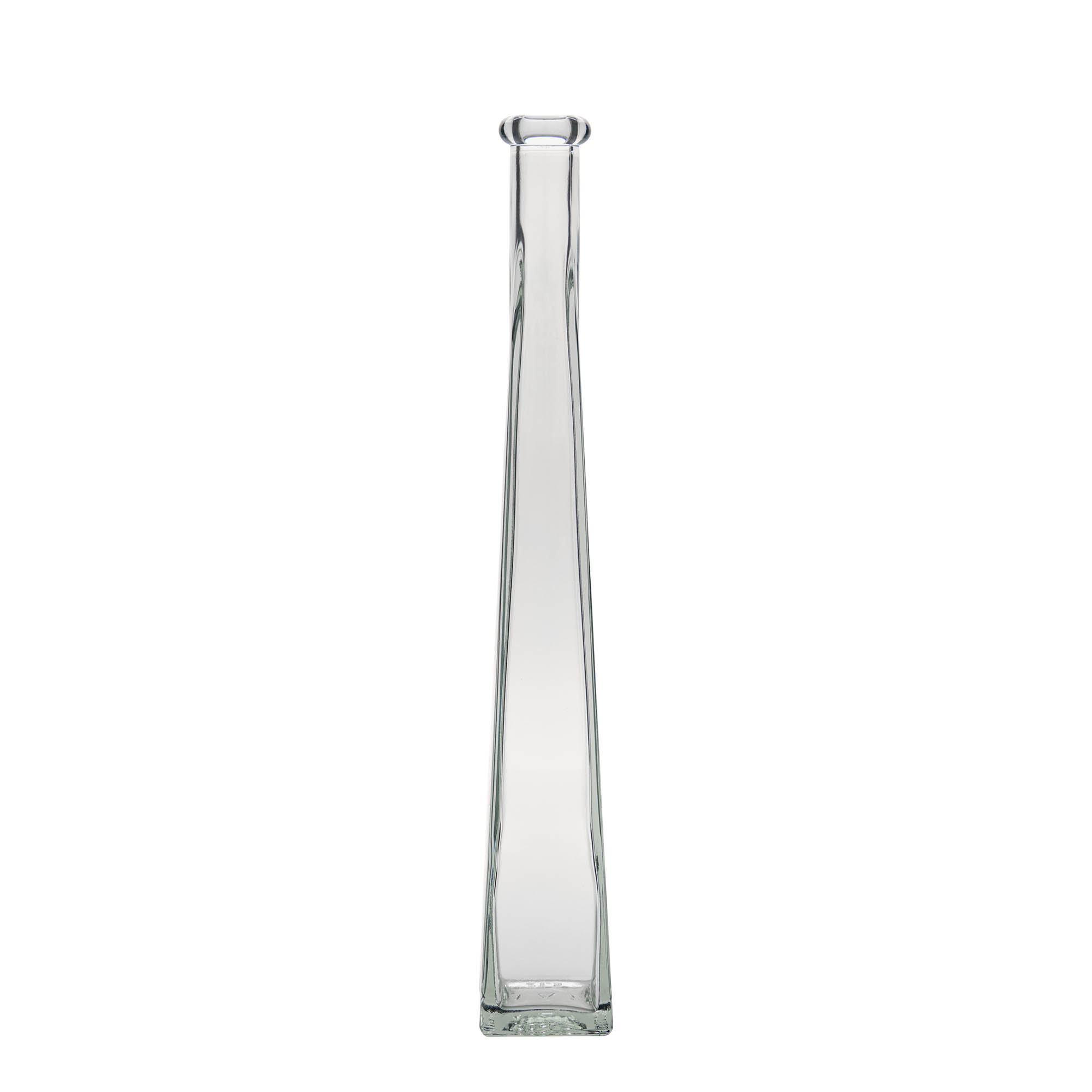 200 ml glass bottle 'Dama Quadrato', square, closure: cork