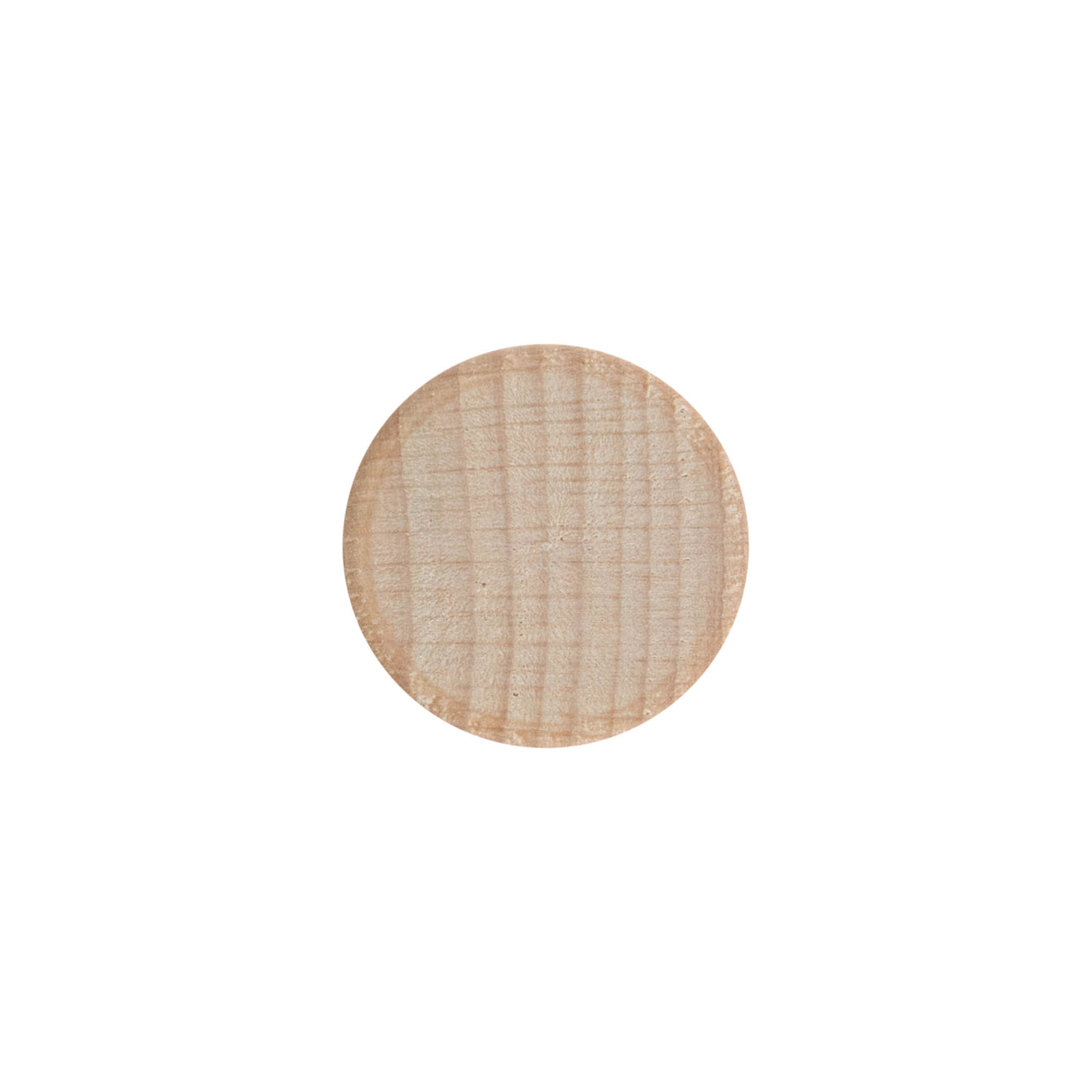 Screw cap, wood, beige, for opening: GPI 28/400